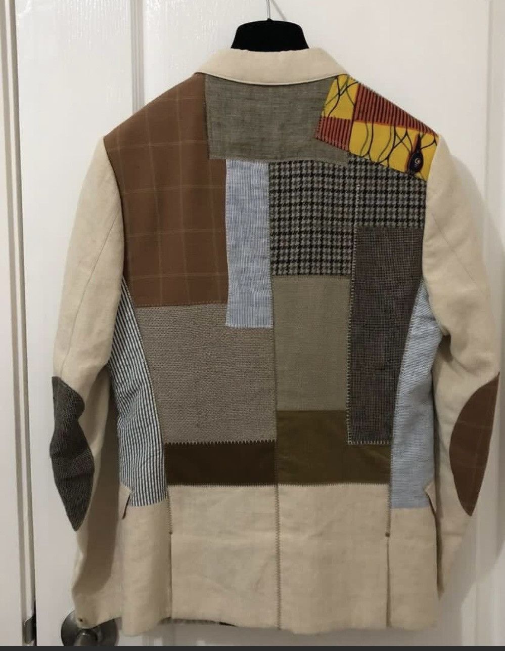 Comme des Garcons × Junya Watanabe comme des garçons Junya patchwork Blazar runway Size 48R - 3 Thumbnail