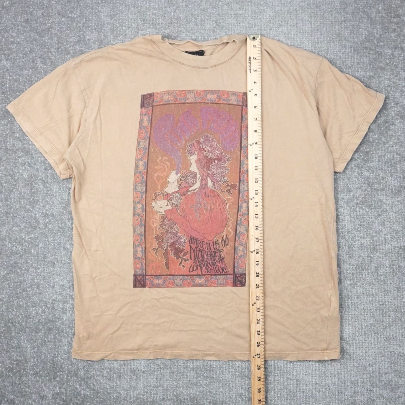 Vintage Pink Floyd Mens Medium Brown Short Sleeve T-Shirt Music Band Size US M / EU 48-50 / 2 - 3 Thumbnail