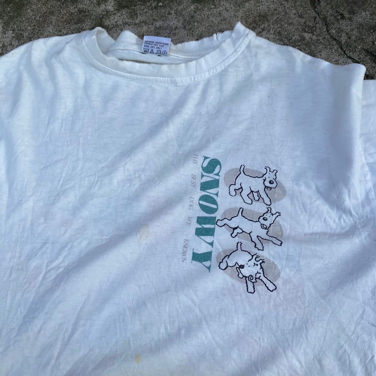 Vintage RARE ‼️ The Adventures of Tintin Size US M / EU 48-50 / 2 - 3 Thumbnail