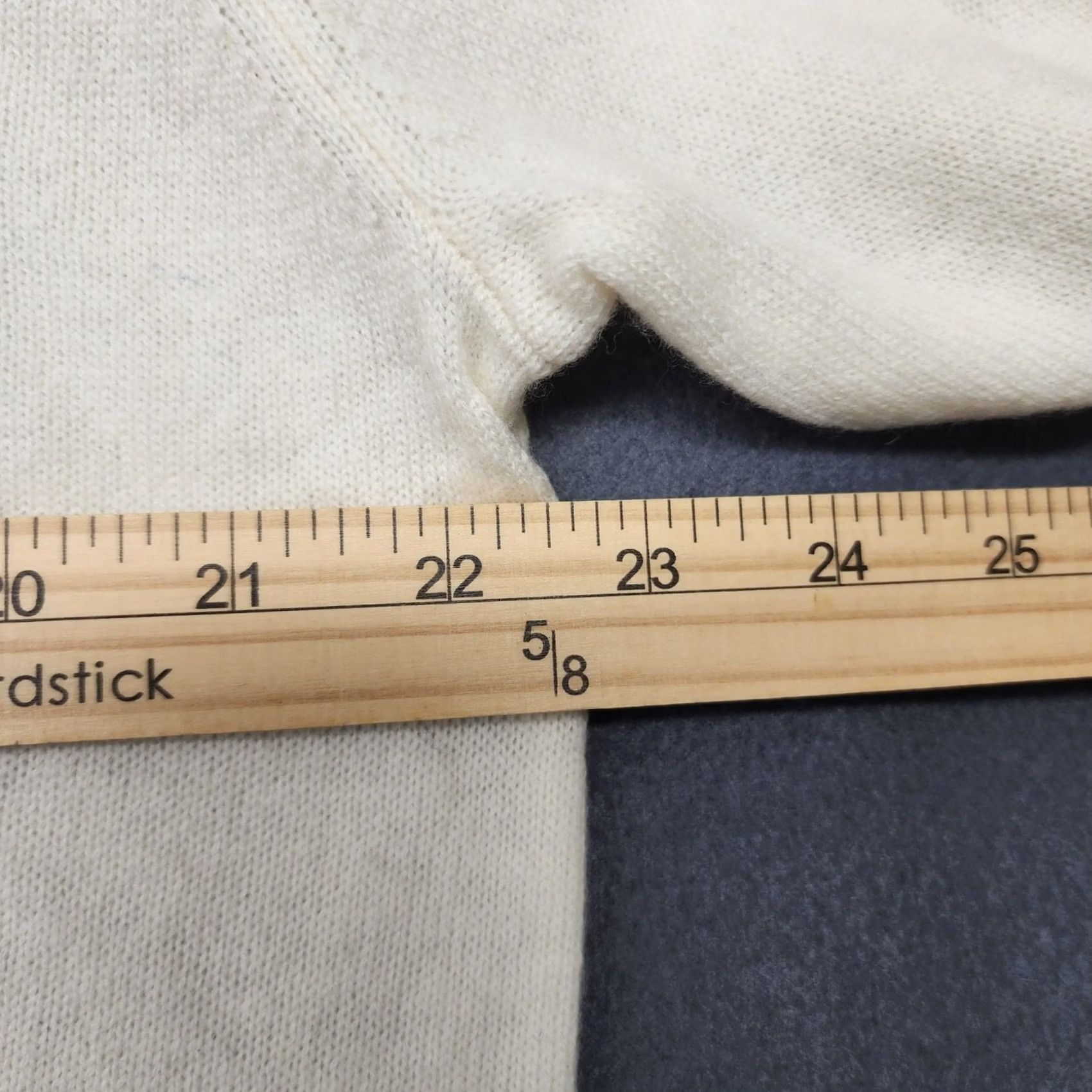 Vintage WoolOvers Sweater Mens Large Crewneck Knit Pullover Long Sleeve Classic Ivory Cream Solid Size US L / EU 52-54 / 3 - 5 Thumbnail