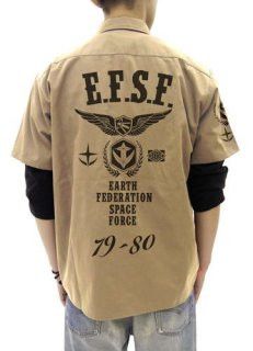 Anime Cospa Gundam Wappen Base Work Shirt Size US L / EU 52-54 / 3 - 4 Thumbnail