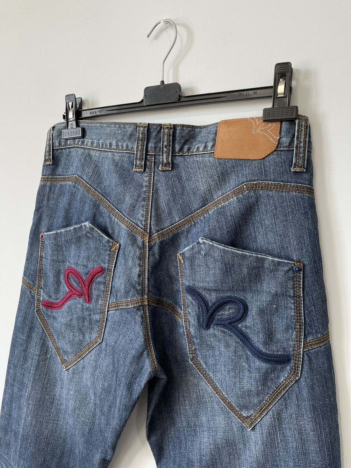 Rocawear Y2k Rocawear Crazy Vtg 90s Faded Embroidere Rap Skate Jeans Size US 32 / EU 48 - 5 Thumbnail