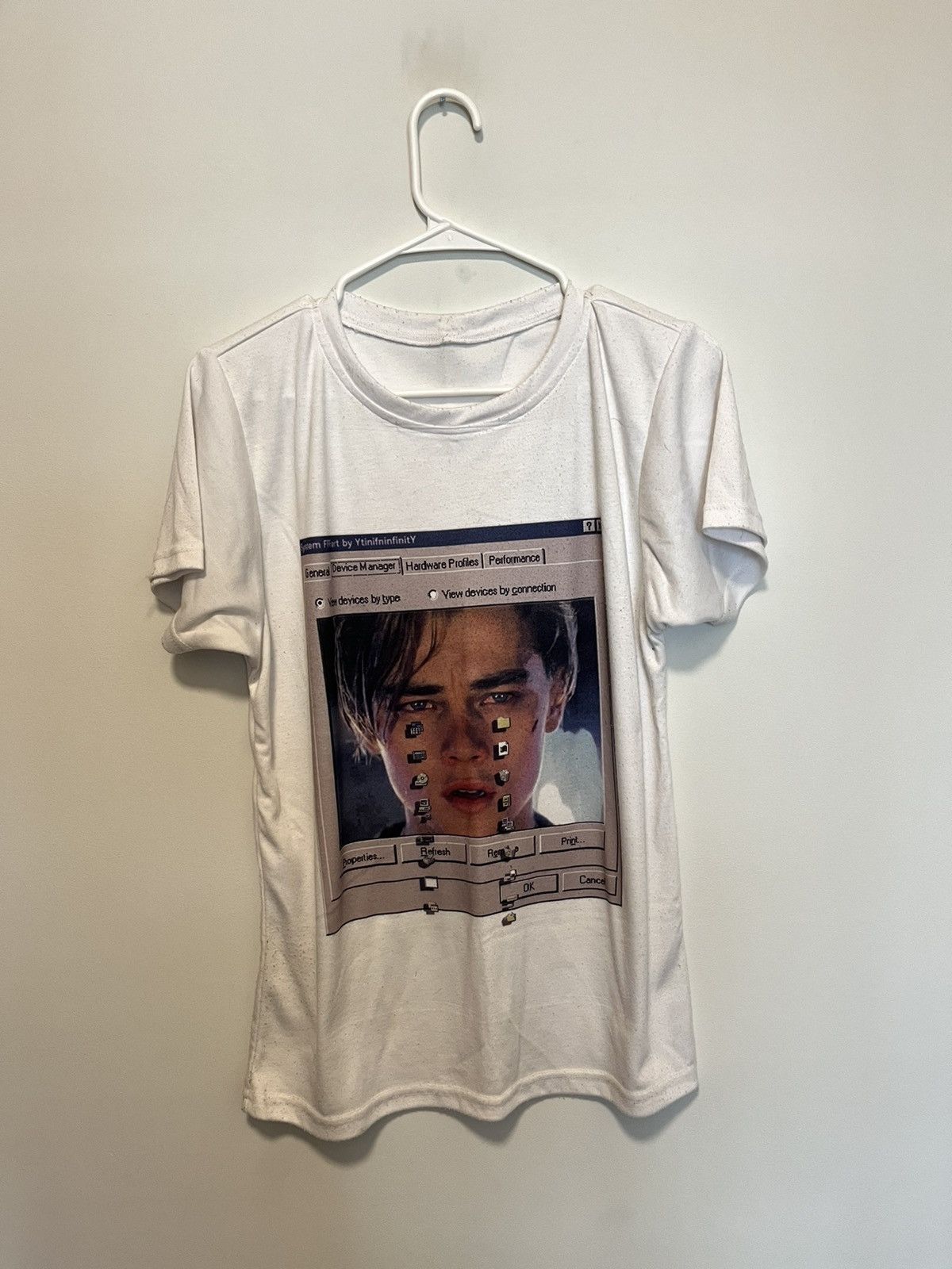 image of Barragan Barragán Ytinifninfinity 2014 Leo Large T Shirt in White, Men's