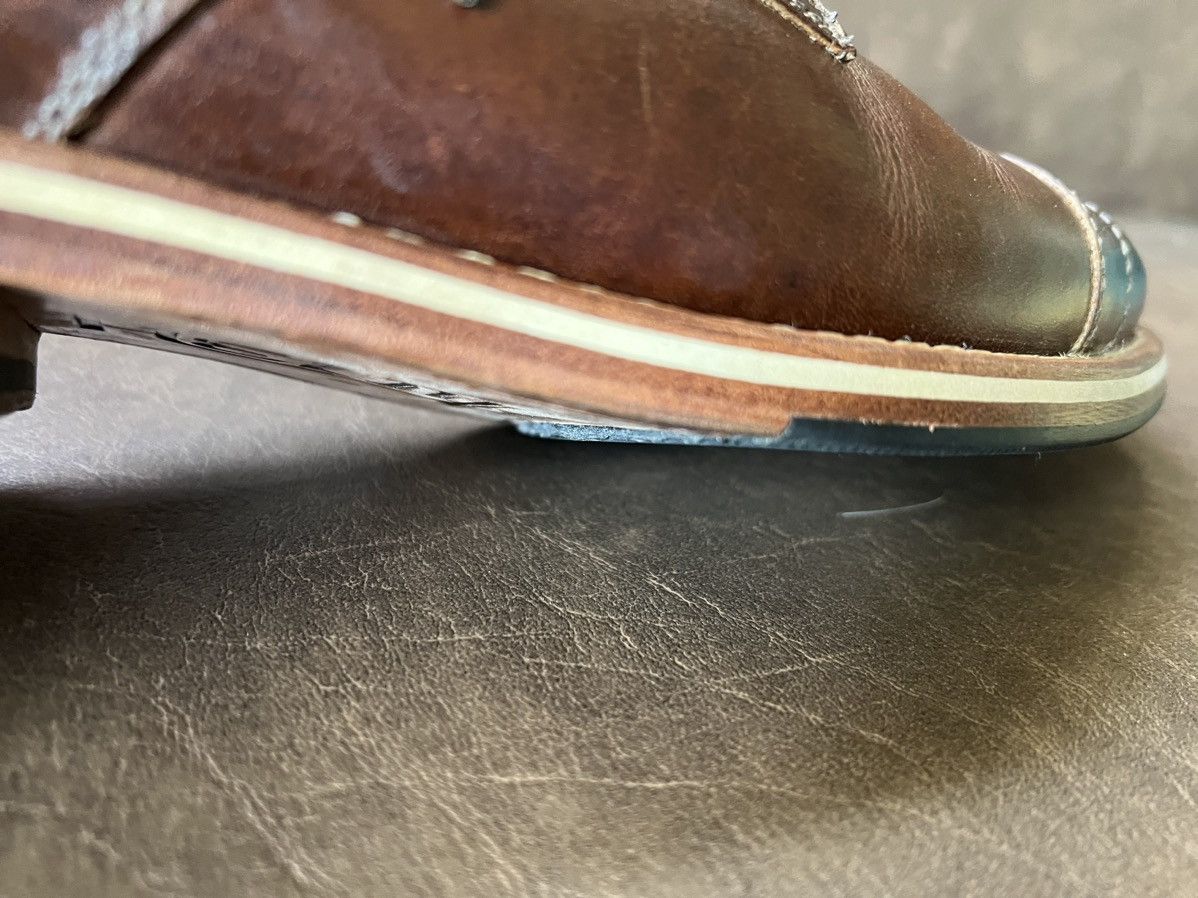 HELM Helm Shoes Bradley cap toe, men’s 9.5 brown/teak color, EUC Size US 9.5 / EU 42-43 - 7 Thumbnail
