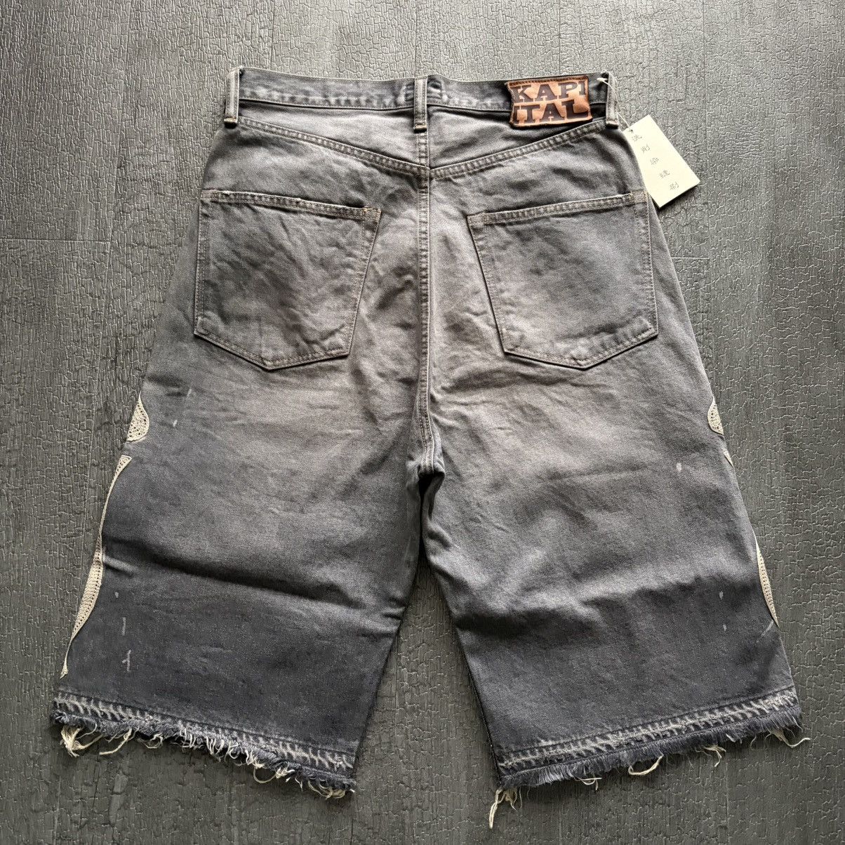 Kapital ✅Kapital bone denim shorts stk 32inch Size US 32 / EU 48 - 2 Thumbnail