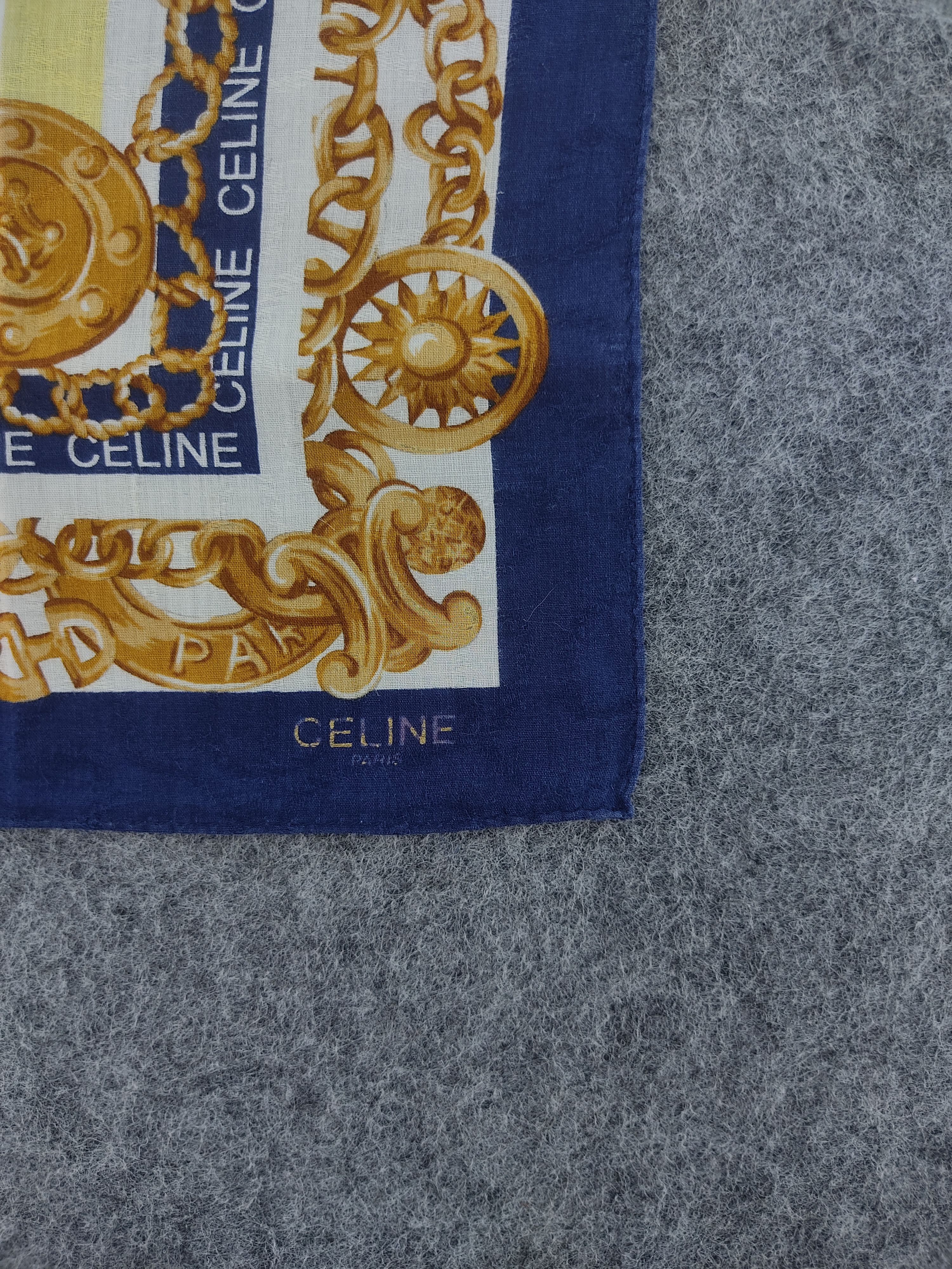 Celine Vintage Celine Handkerchief Neckerchief Bandana H171D Size ONE SIZE - 3 Thumbnail