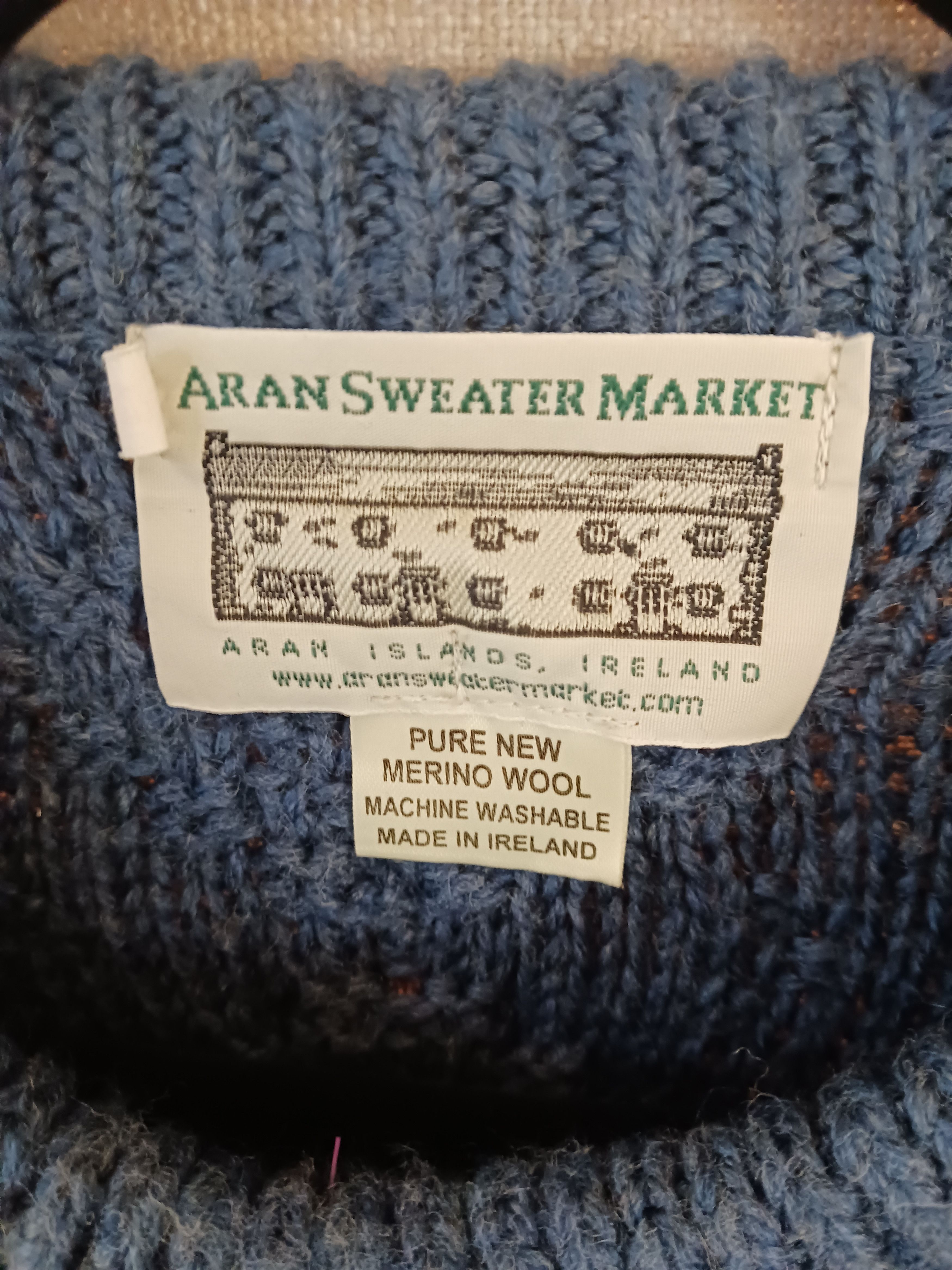 Aran Isles Knitwear Aran !00% Merino Wool Cable Knit Crewneck Pullover Sweater Size US M / EU 48-50 / 2 - 2 Thumbnail