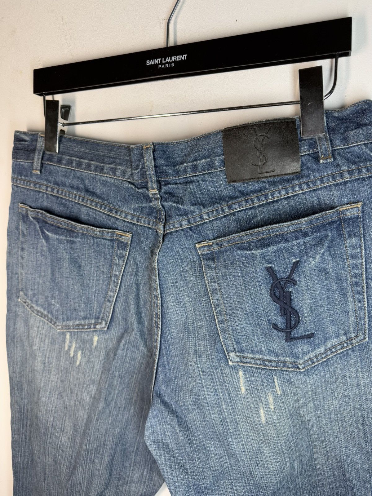 Yves Saint Laurent 36x32 YSL Jeans Denim Pants Blue Indigo Size US 36 / EU 52 - 7 Thumbnail
