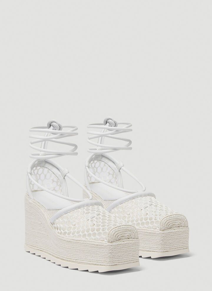 Bottega Veneta o1s1wg110924 Stretch in White Size US 12 / IT 42 - 3 Thumbnail