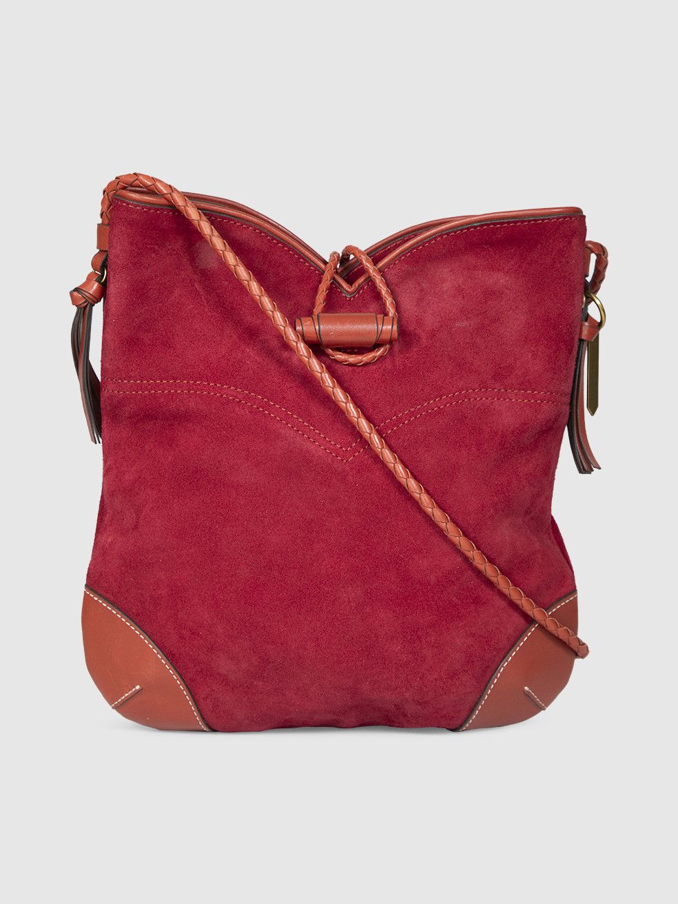 Isabel Marant Red Suede Shoulder Bag Size ONE SIZE - 1 Thumbnail