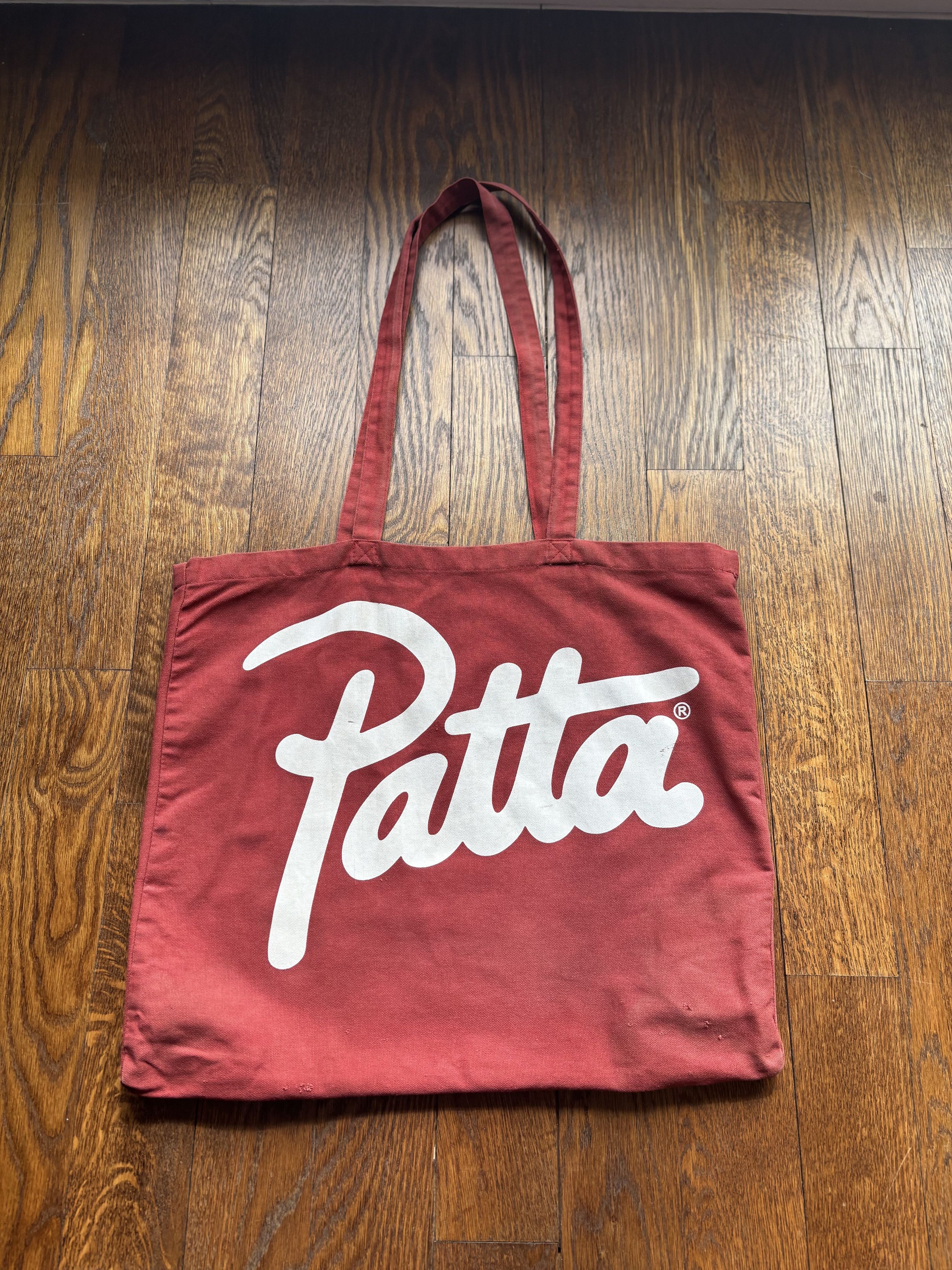 Patta Patta Logo Tote Bag Burgundy OS Size ONE SIZE - 2 Thumbnail