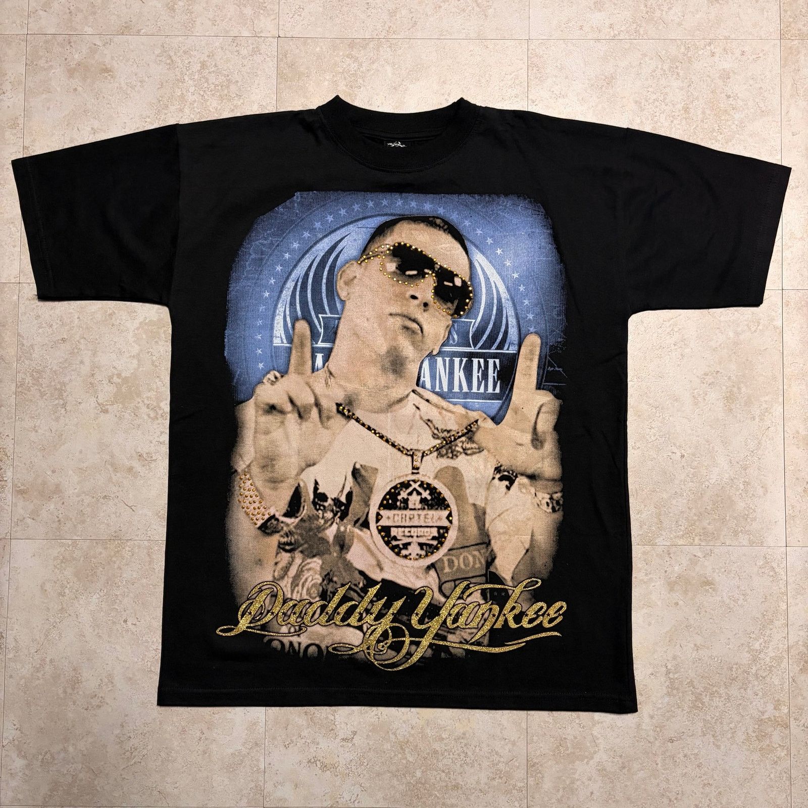 Vintage Y2K Vintage 2000s Daddy Yankee T-Shirt Size US L / EU 52-54 / 3 - 1 Thumbnail