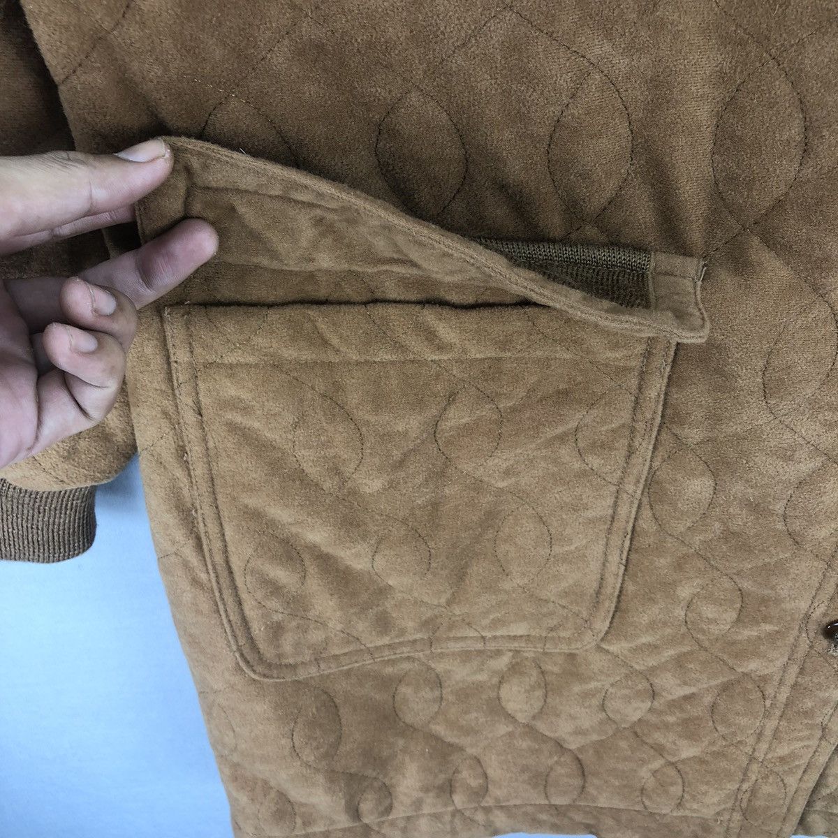 Japanese Brand Vintage Double Pocket Quilted Button Up Jacket Size L / US 10 / IT 46 - 8 Thumbnail