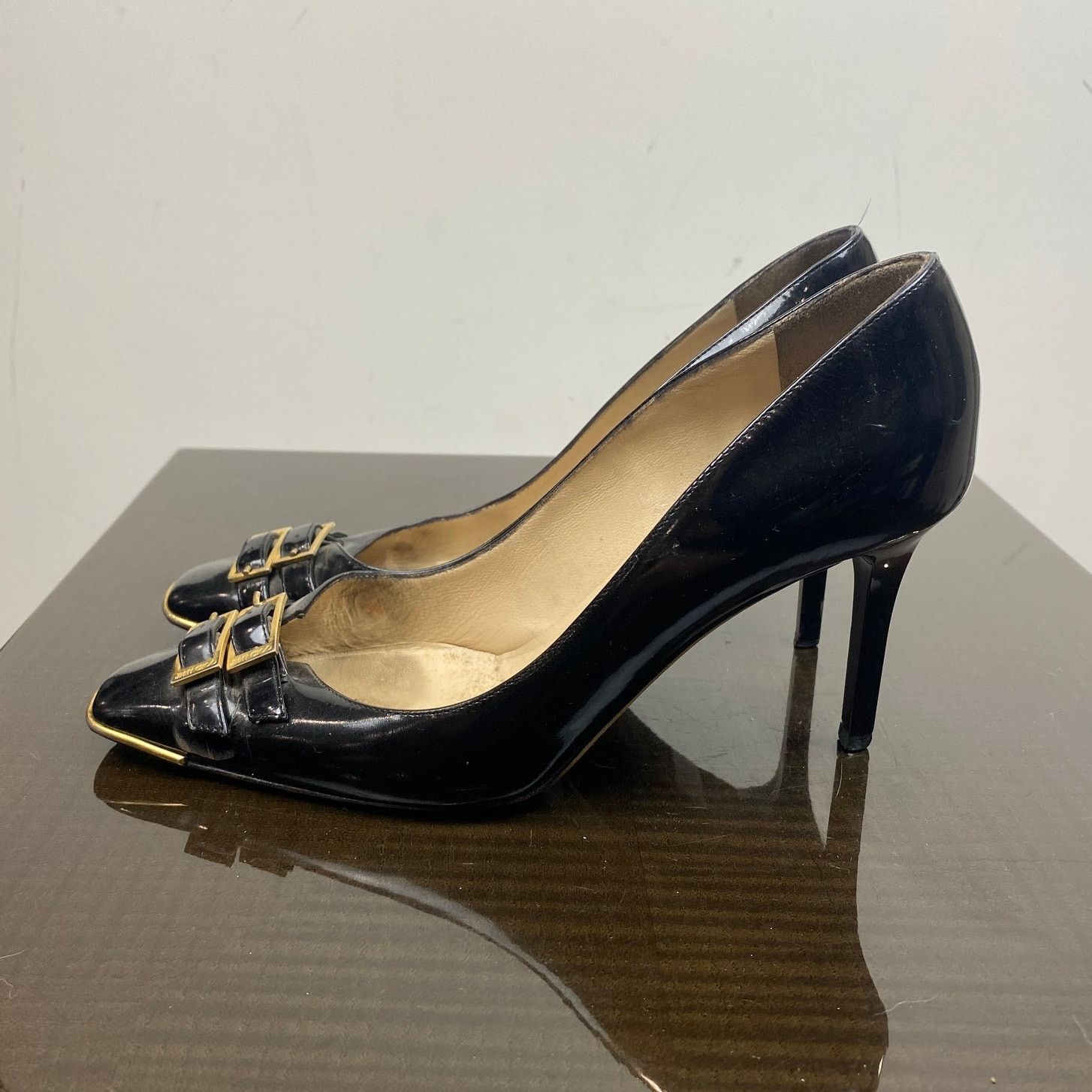 Jimmy Choo Jimmy Choo Double Buckle Patent Leather Pumps Womens 38 US 8 Size US 8 / IT 38 - 5 Thumbnail