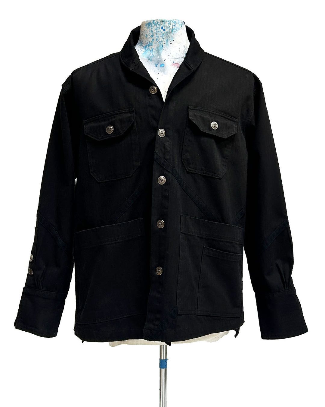 Greg Lauren $850 Greg Lauren Black Boxy Jacket Size US S / EU 44-46 / 1 - 1 Thumbnail
