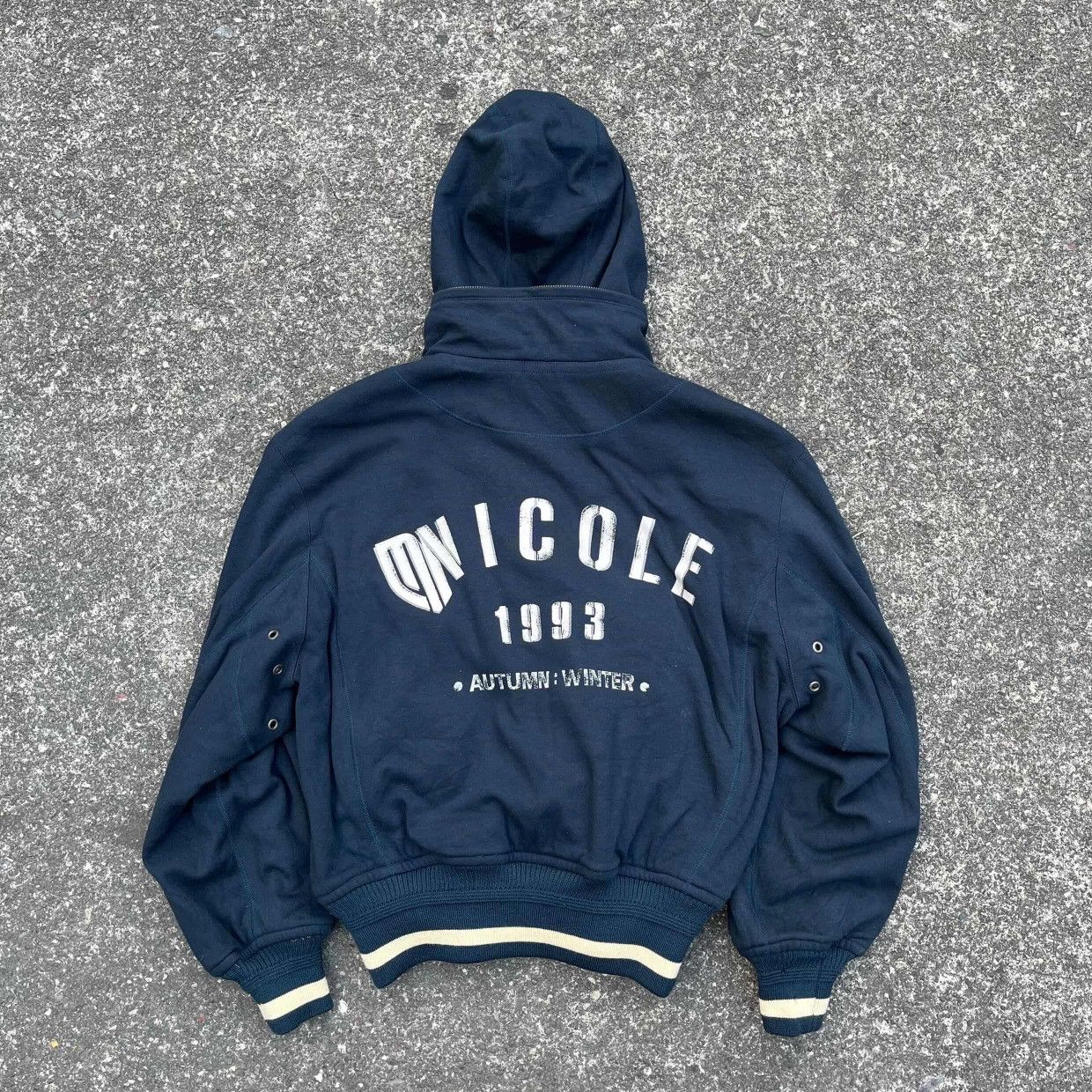Nicole Club Archival AW/1993 Nicole Monsieur Reversible Bomber Jacket Size US M / EU 48-50 / 2 - 1 Thumbnail