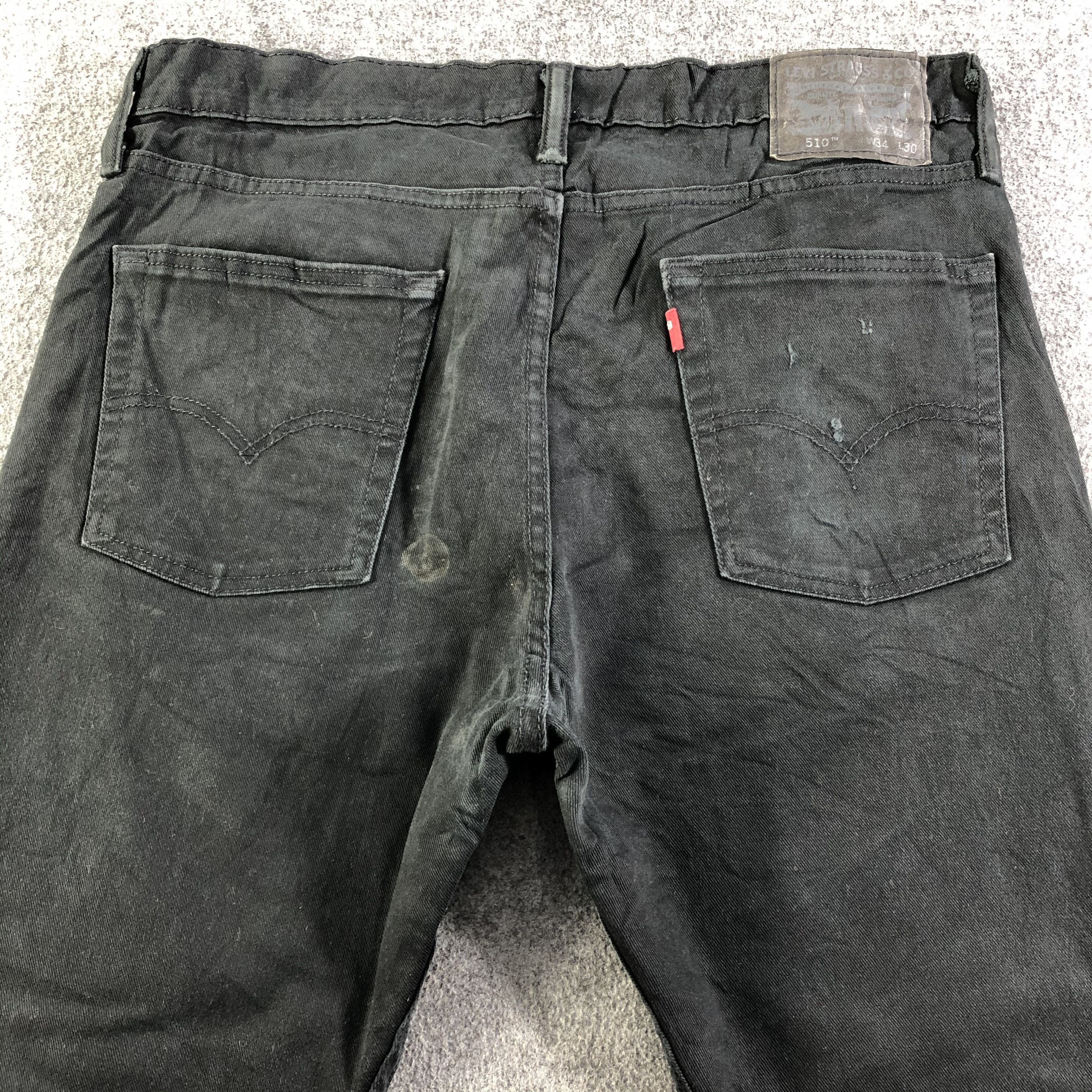 Levi's Vintage Faded Black Levis 510 Jeans-J3043 Size US 35 - 4 Thumbnail