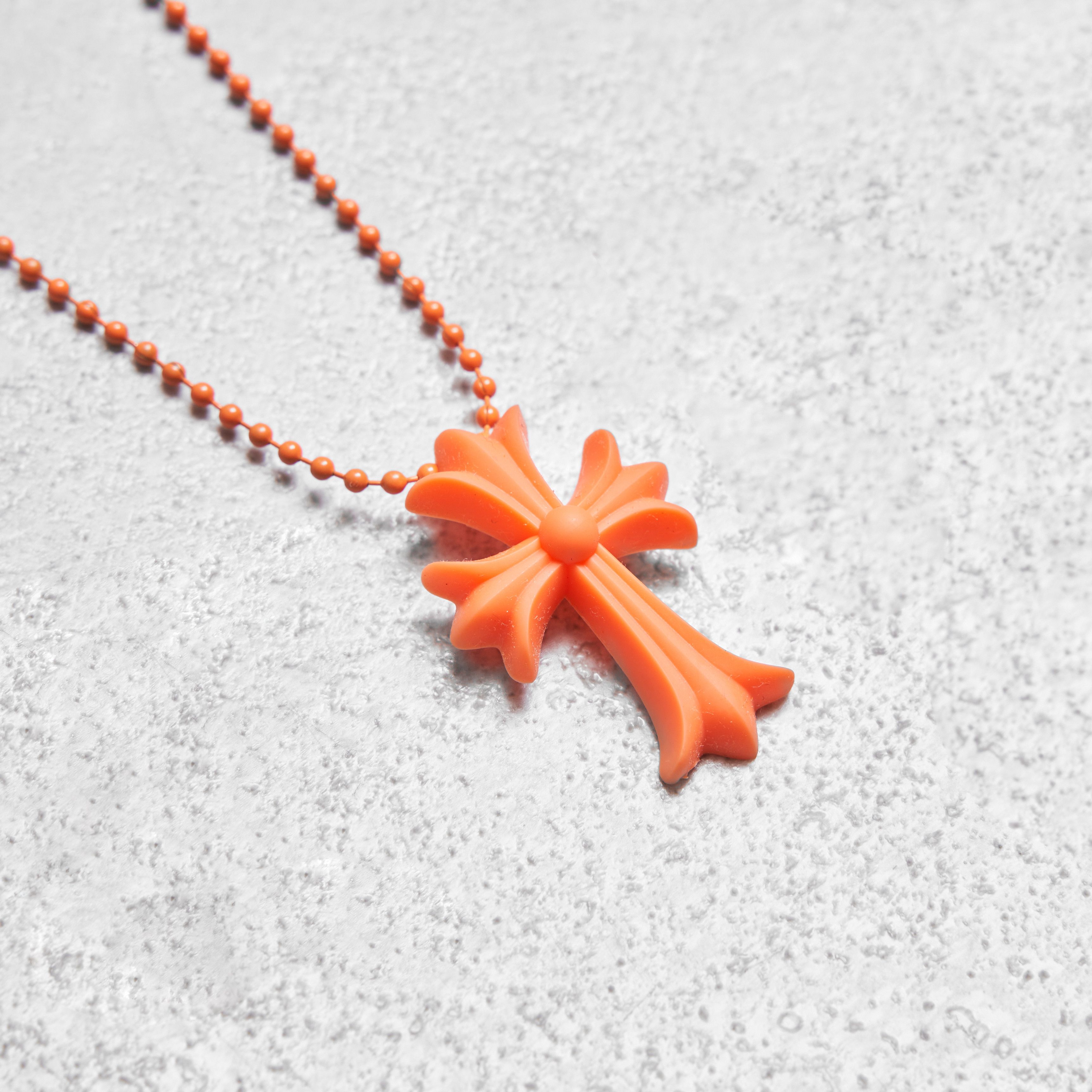 Chrome Hearts Chrome Hearts Silicrome Cross Necklace Orange Size ONE SIZE - 2 Thumbnail