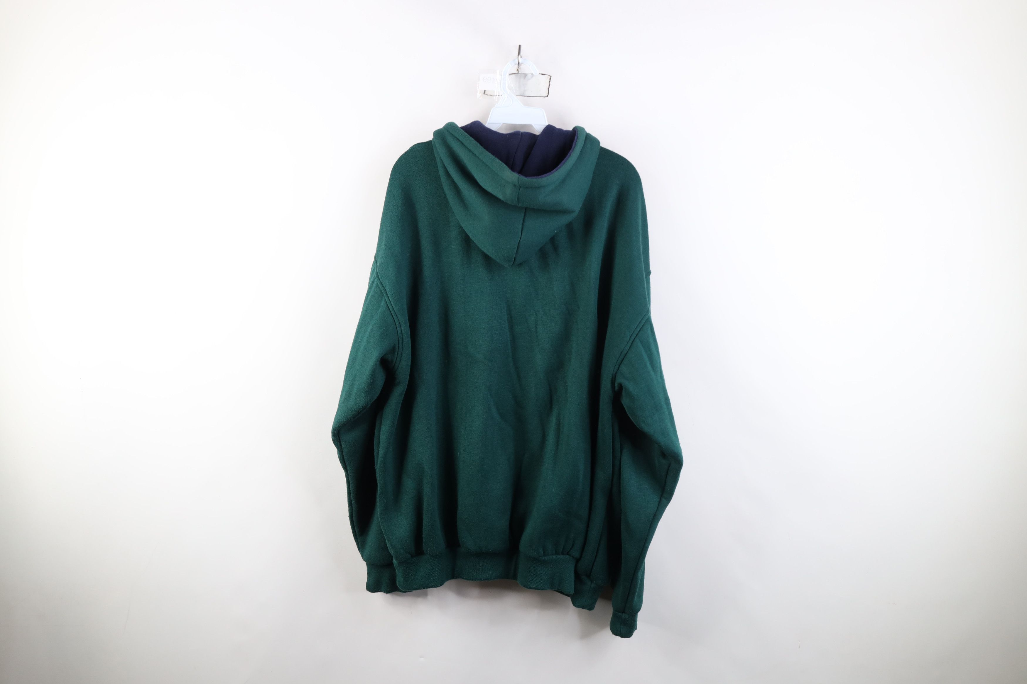 Vintage Vintage 90s Streetwear Waffle Knit Lined Hoodie Sweatshirt Size US XL / EU 56 / 4 - 12 Thumbnail