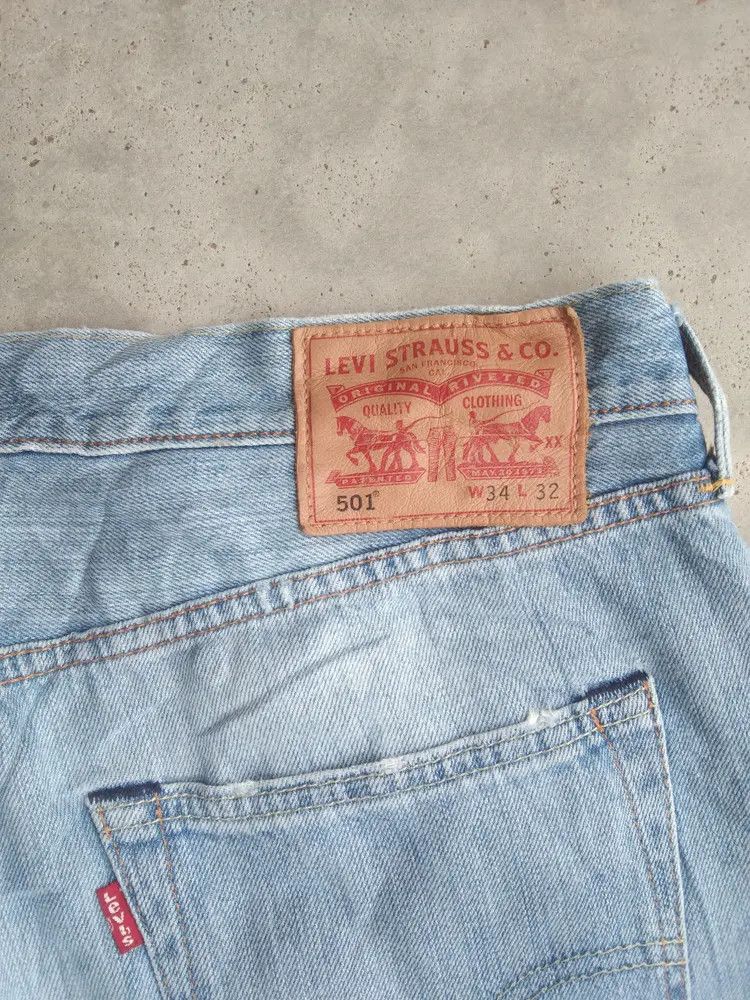 Levi's Vintage Levi's 501 Distressed Jeans 34x32 Size US 34 / EU 50 - 5 Thumbnail