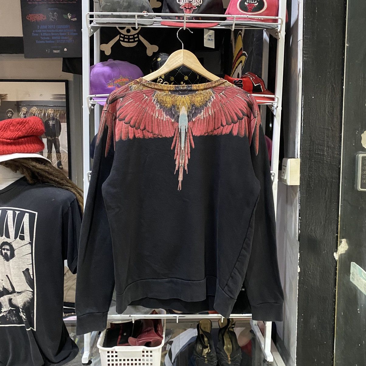 Marcelo Burlon Vintage Marcelo Burlon Wing Print Sweatshirt Size US S / EU 44-46 / 1 - 2 Thumbnail