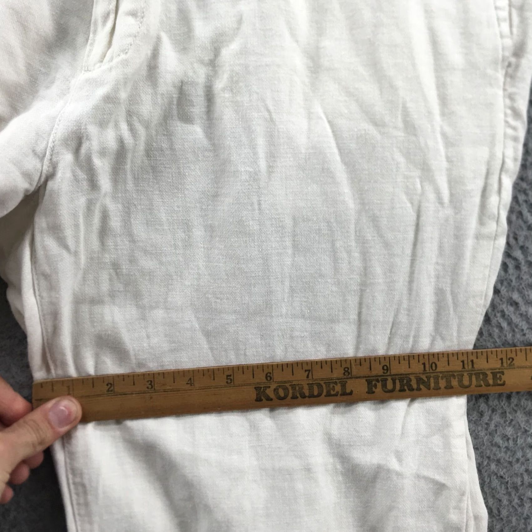 Banana Republic Banana Republic Athletic Fit Chino Pants Womens 38x30.5 White Zip Chino Pants Athletic Fit Womens 38 White Zip Size 26" / US 2 / IT 38 - 7 Thumbnail