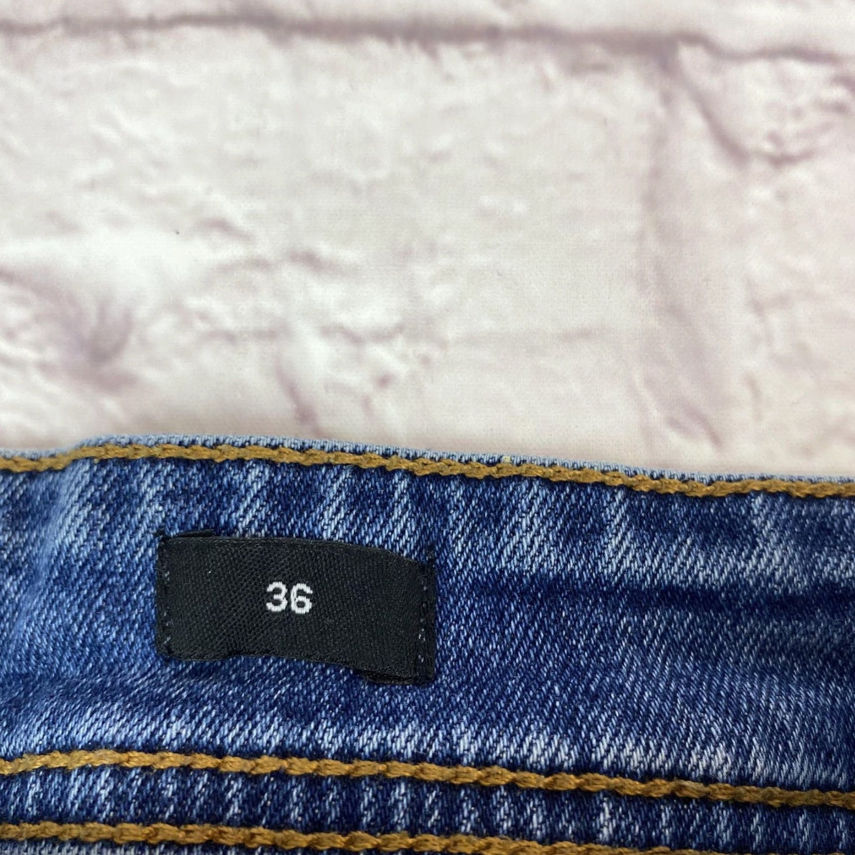 Jordan Craig Jordan Craig Shorts Mens 36 Blue Denim Distressed Frayed Hem Casual Streetwear Size US 36 / EU 52 - 4 Thumbnail