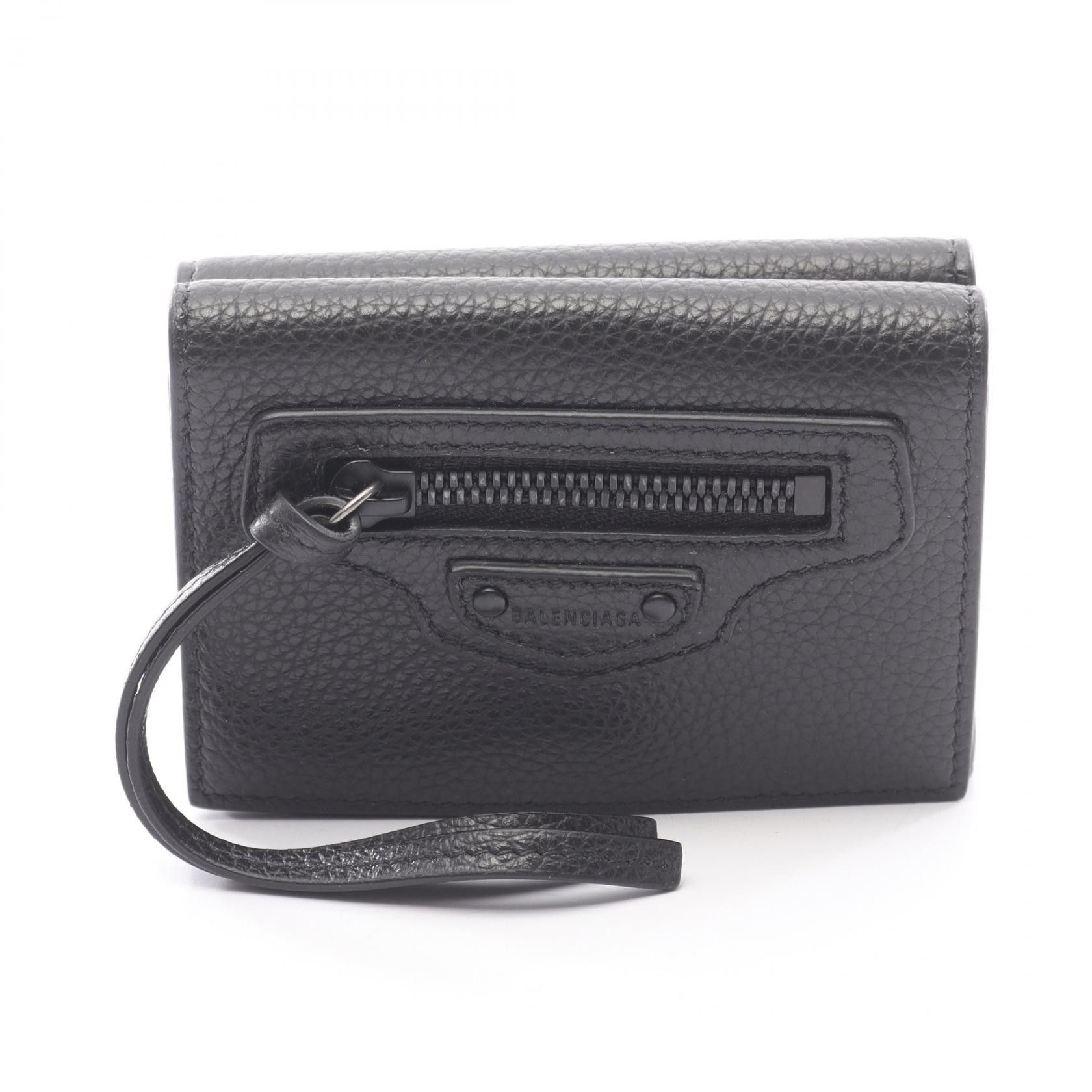 Balenciaga Balenciaga Balenciaga Classic Mini Wallet Leather Wallet Leather Short Wallet 64010715Y071000 DUTY FREE for USA Size ONE SIZE - 1 Thumbnail