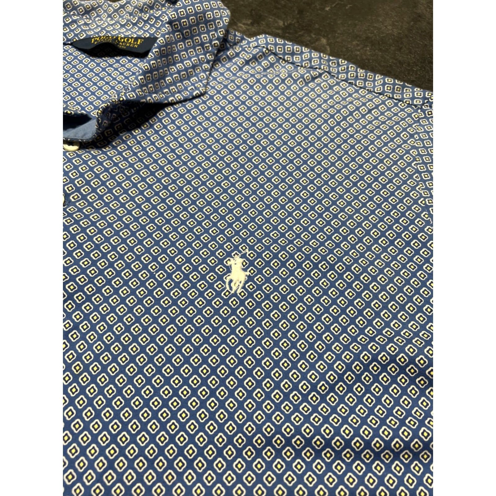 Ralph Lauren Ralph Lauren Polo Golf Shirt Blue Pattern Polo Adult XL Mens Size US XL / EU 56 / 4 - 3 Thumbnail