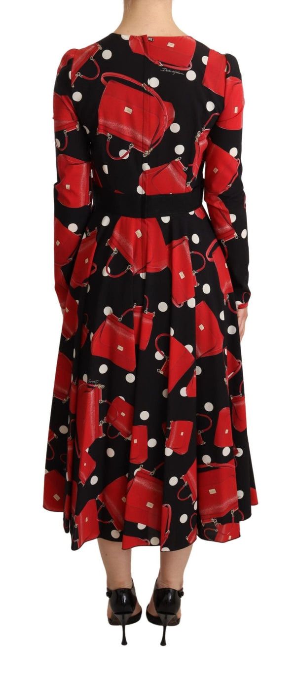 Dolce & Gabbana o1y0825 Midi Dress in Multicolor Size XS / US 0-2 / IT 36-38 - 3 Thumbnail