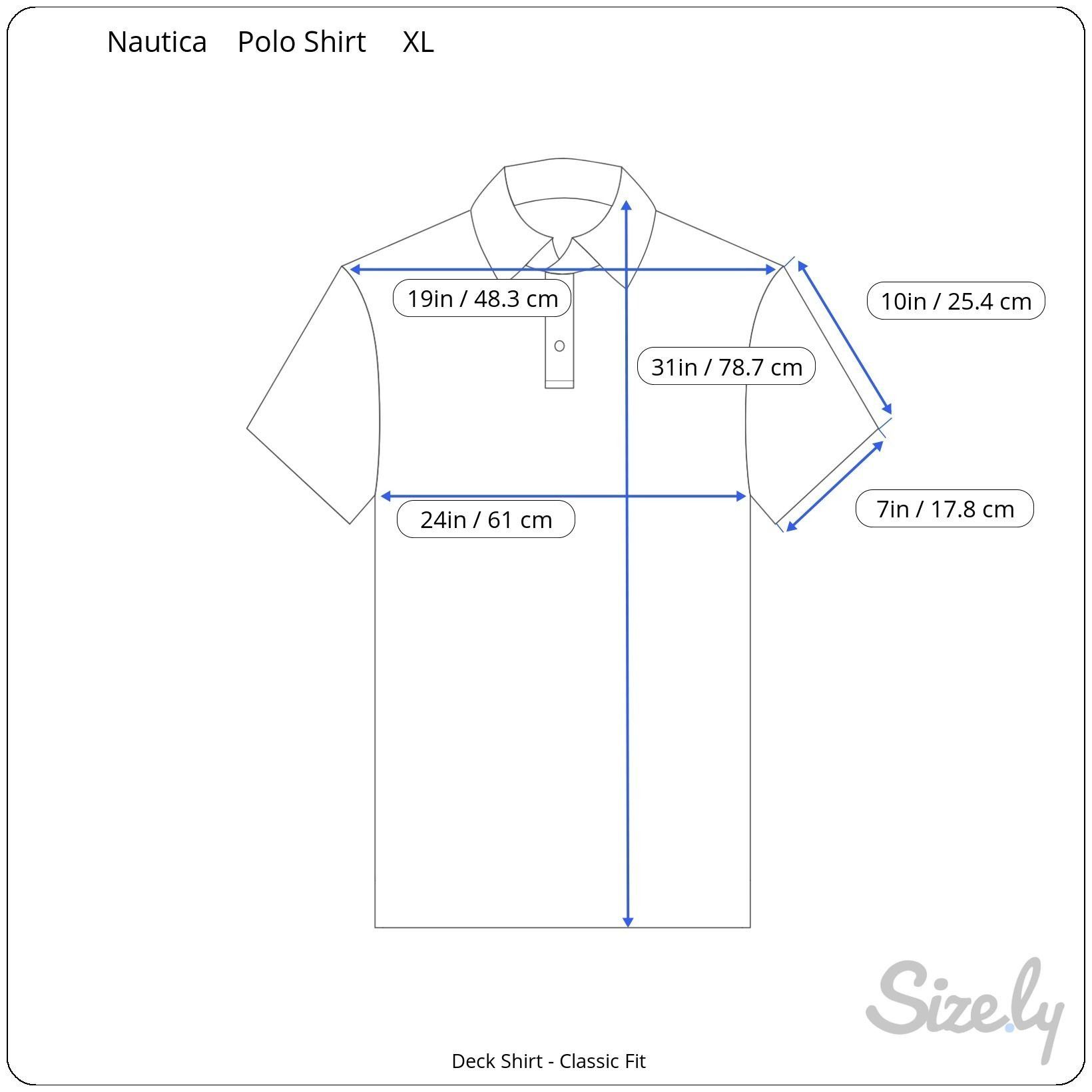 Nautica Nautica Classic Fit Navy Short Sleeve Polo Deck Shirt XL Size US XL / EU 56 / 4 - 5 Thumbnail