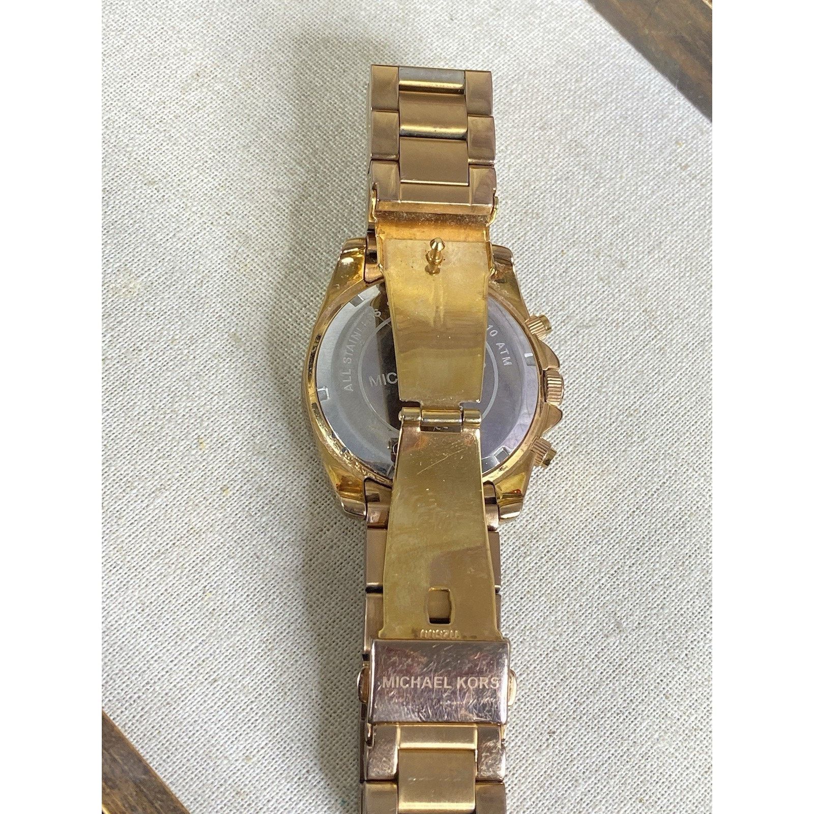 Michael Kors Michael Kors NEW Battery Stainless Rose Gold Watch MK5263 Size ONE SIZE - 8 Thumbnail