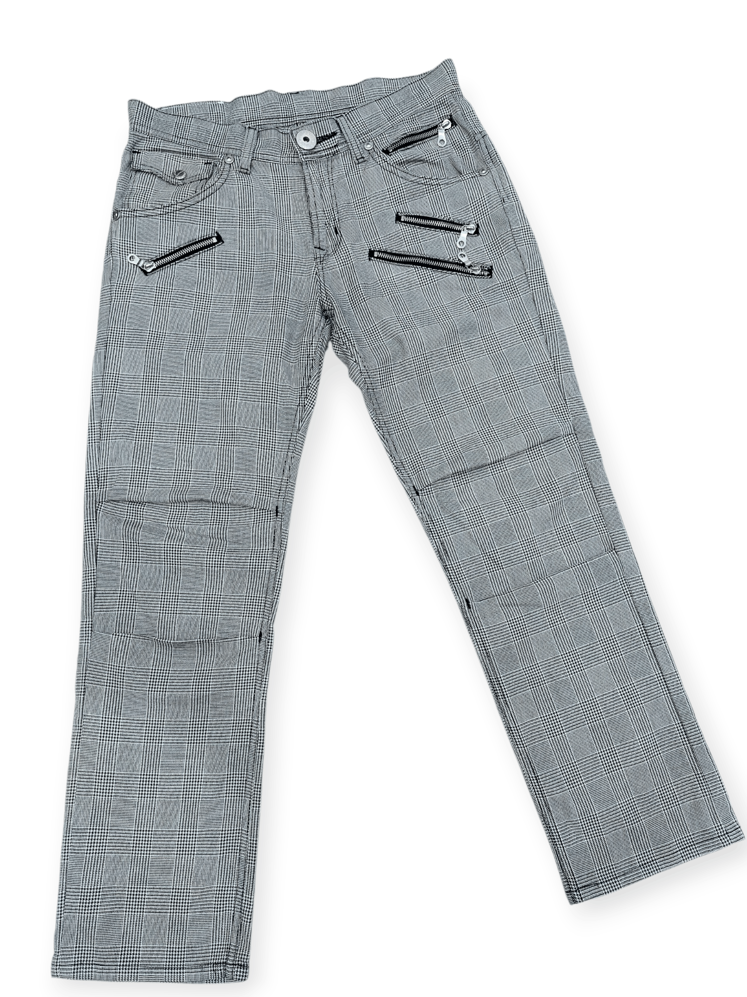 Lee Lee Cowboy Multi Zipped Nova Check Denim Size US 30 / EU 46 - 4 Thumbnail