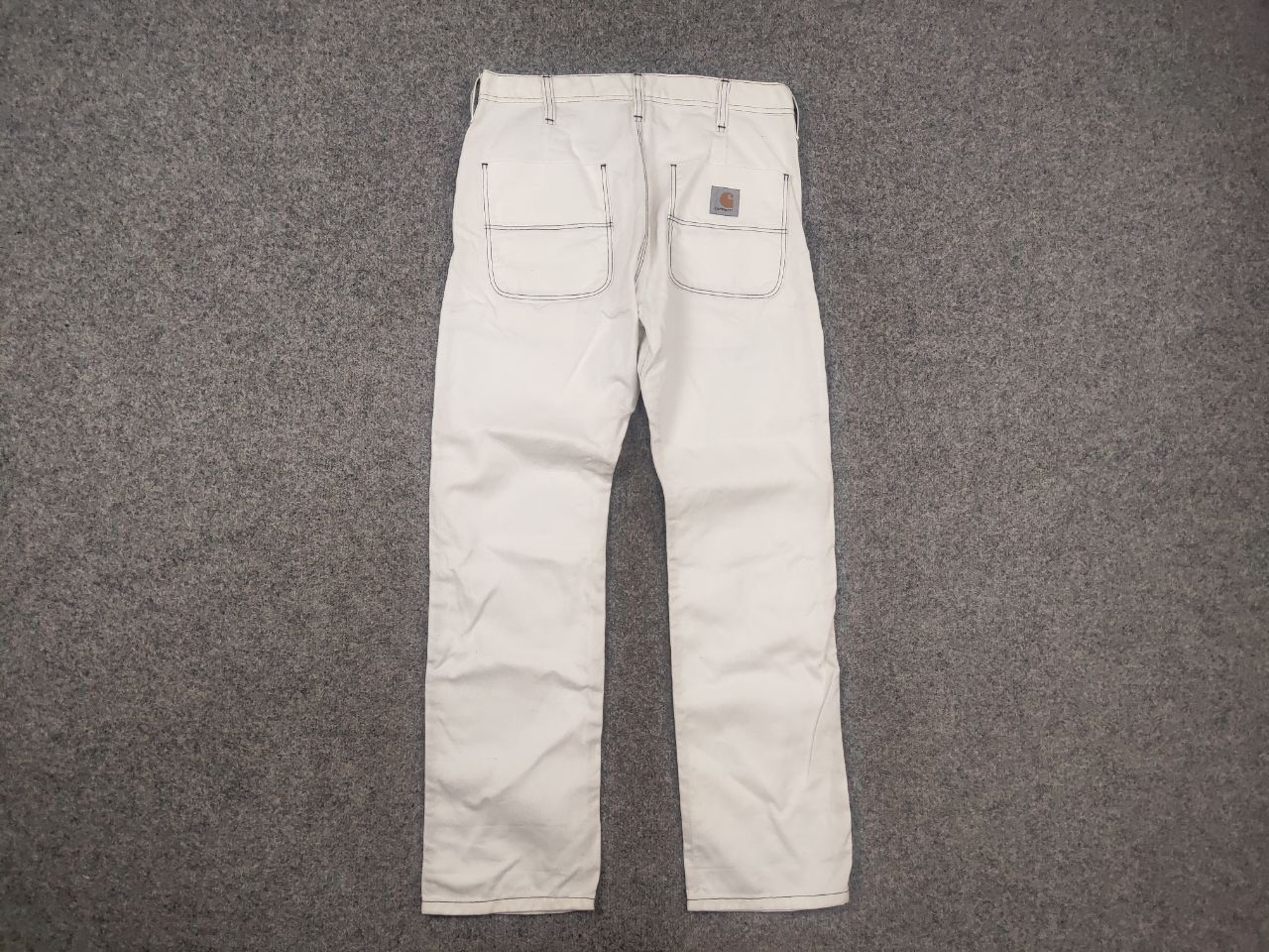 Carhartt Wip Carhartt Wip Chalk White Canvas Trouser Pants Vintage Style Size US 32 / EU 48 - 5 Thumbnail