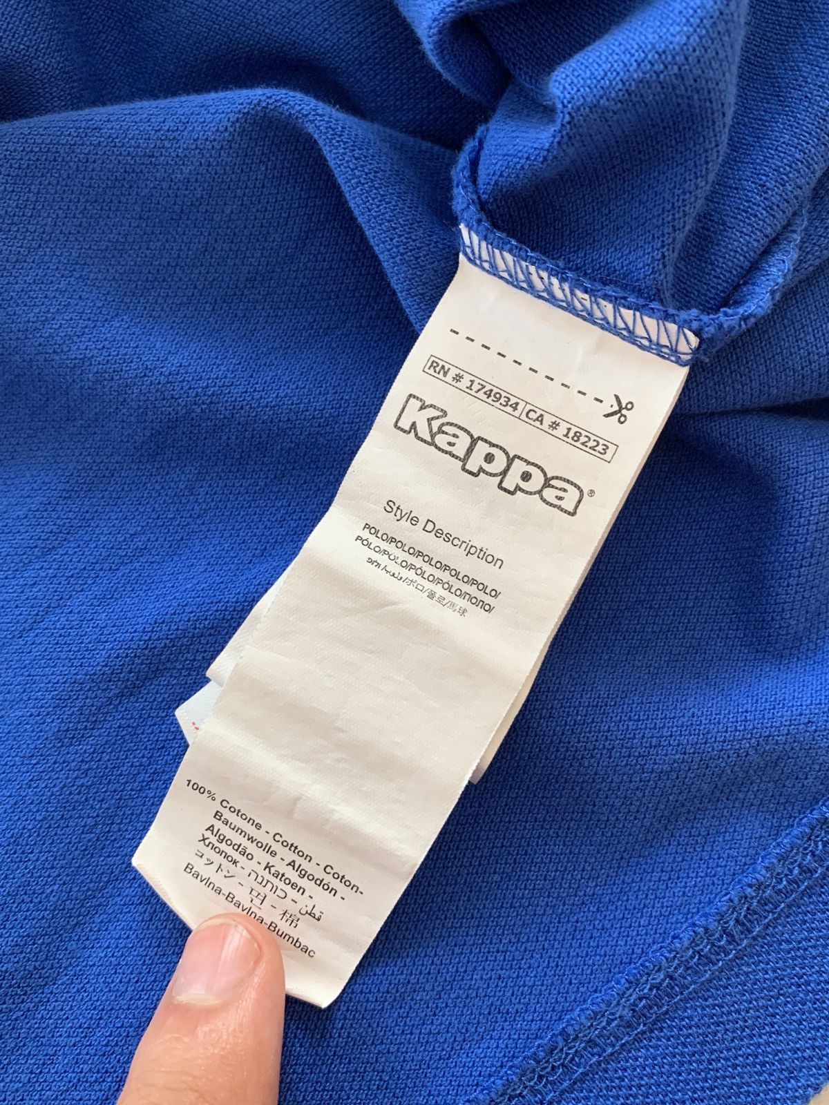 Kappa Kappa Italia Vintage Blue Y2K Big Logo Polo Shirt Size US XL / EU 56 / 4 - 14 Thumbnail