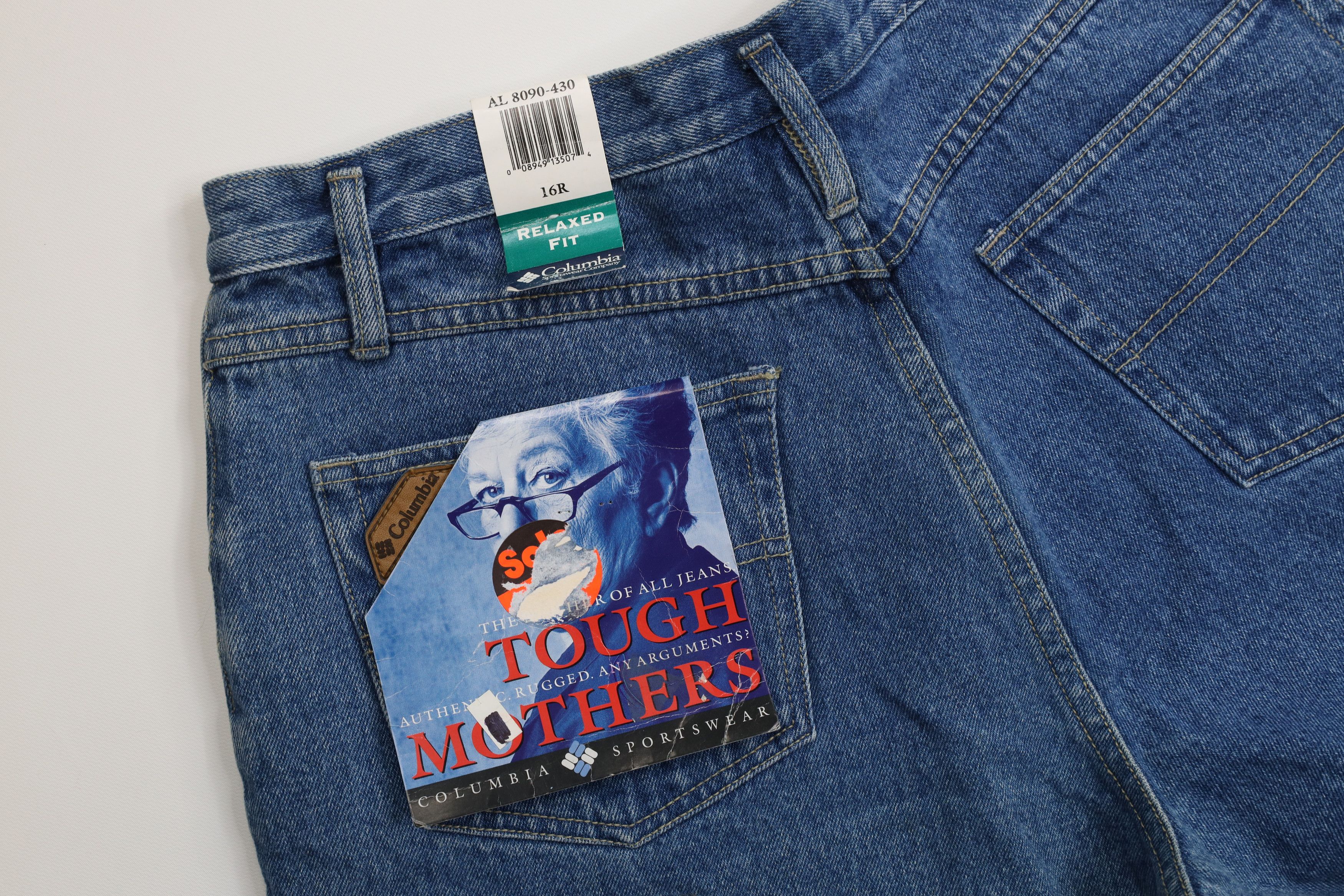 Columbia Deadstock Vintage 90s Columbia Fit Tapered Leg Denim Jeans Size 38" / US 16 / IT 52 - 12 Thumbnail