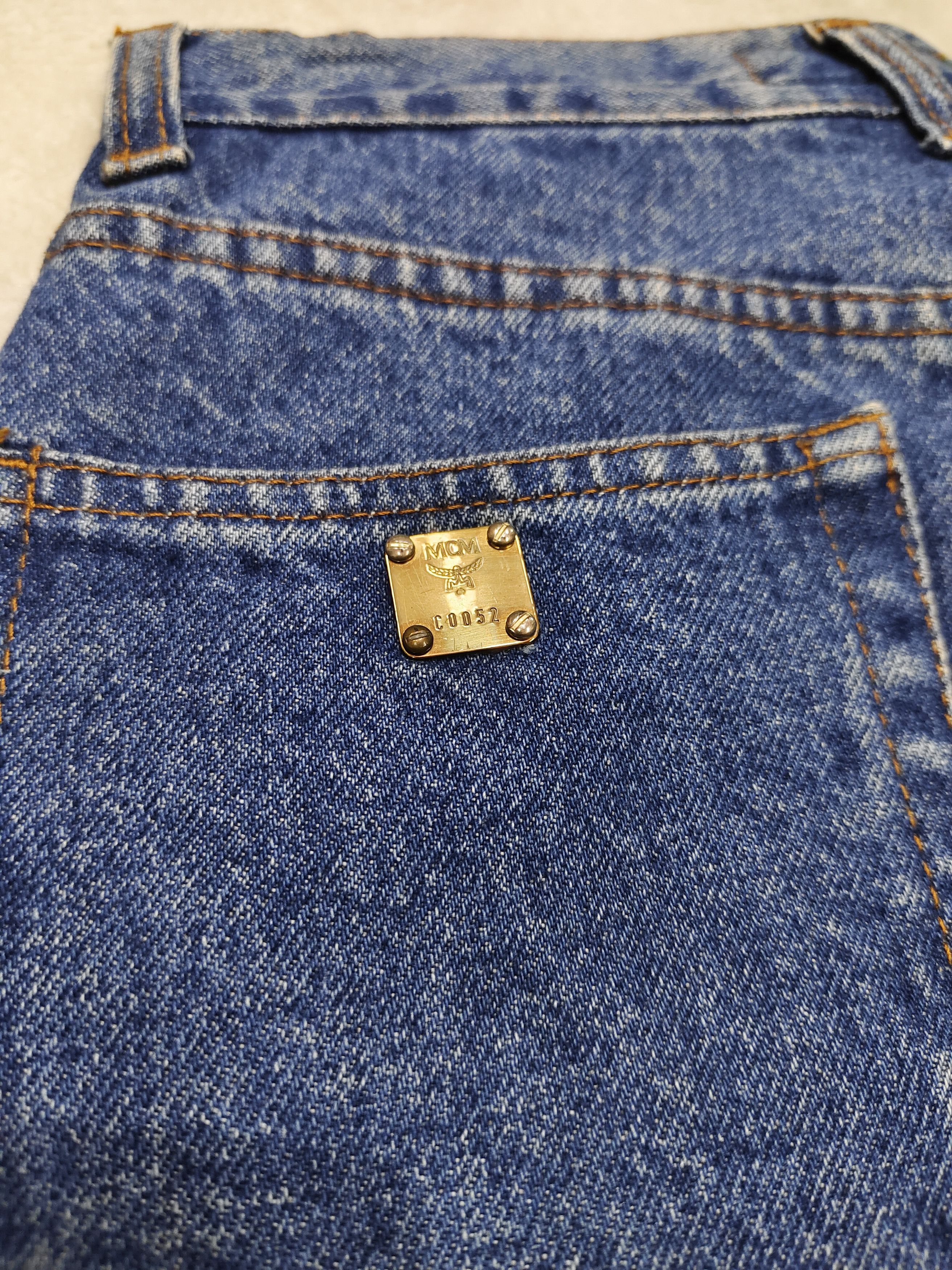 MCM 90s MCM💥 Archive Y2K Rhinestone Logo High Rise Jeans Size 28" / US 6 / IT 42 - 7 Thumbnail