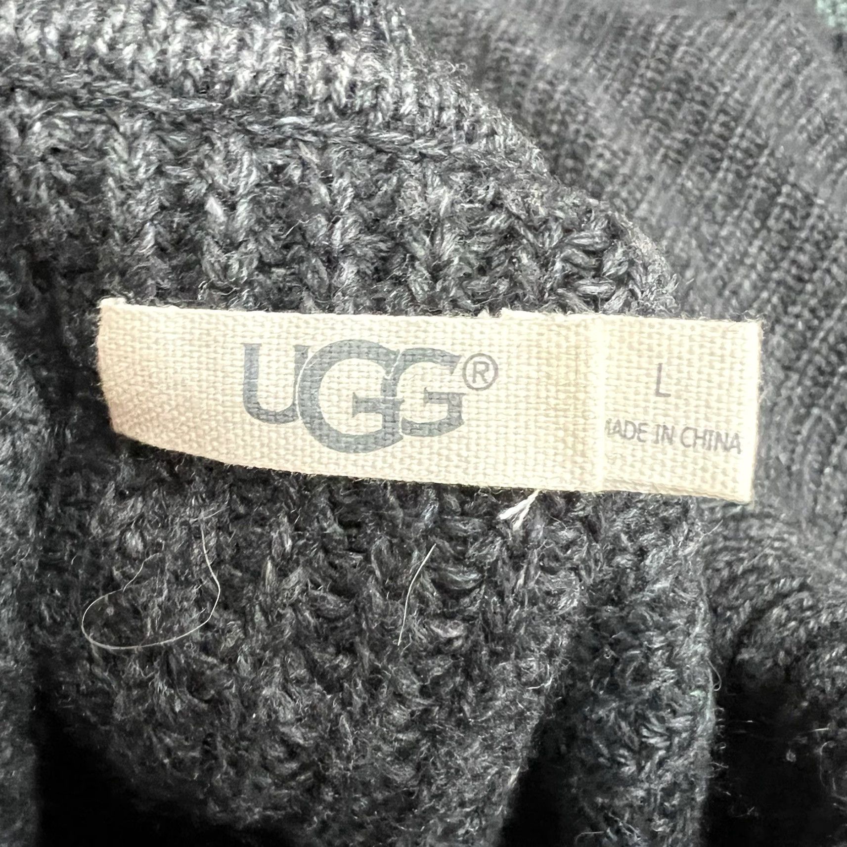 Ugg UGG Turyle-Neck Poncho Pullover Wool Blend Sweater Women’s Size L Grey Size L / US 10 / IT 46 - 6 Thumbnail