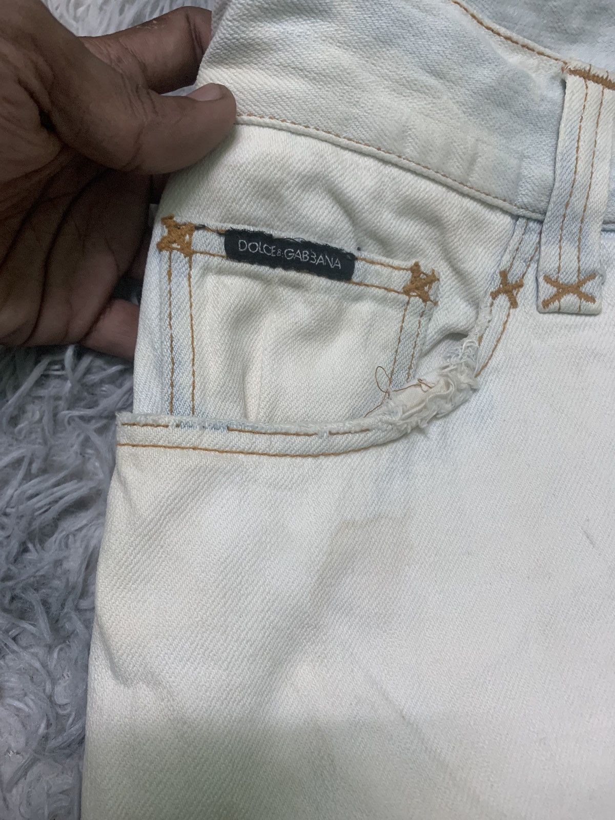 Dolce & Gabbana SS 2002 DOLCE GABANNA FLARE DISTRESSED PANT Size US 30 / EU 46 - 6 Thumbnail