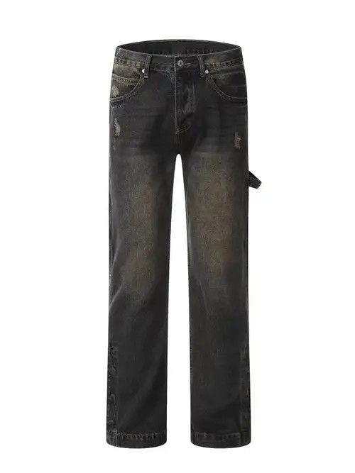 Jean Nostalgic washed workwear-breasted micro-flare jeans Size US 34 / EU 50 - 3 Thumbnail