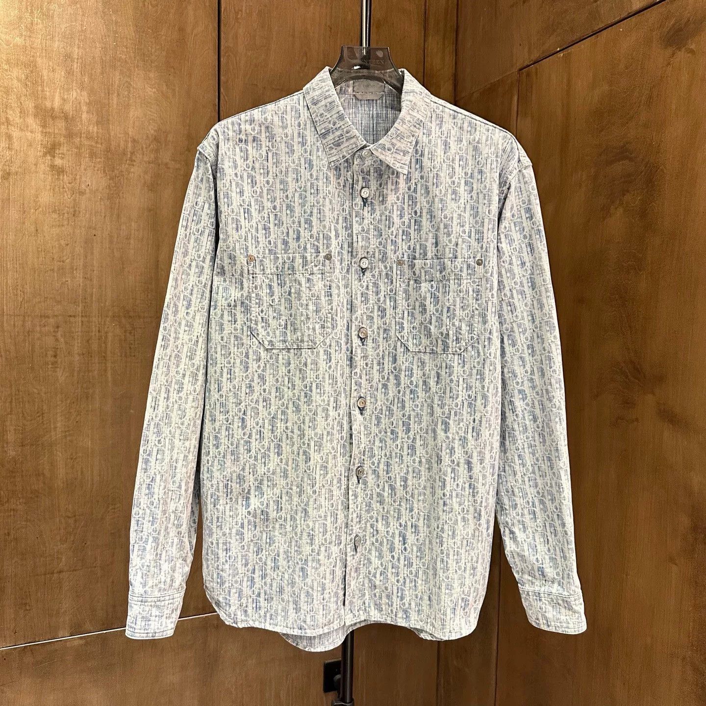 Dior Dior Retro Denim Blue Shirt 40 Men Size US M / EU 48-50 / 2 - 1 Thumbnail