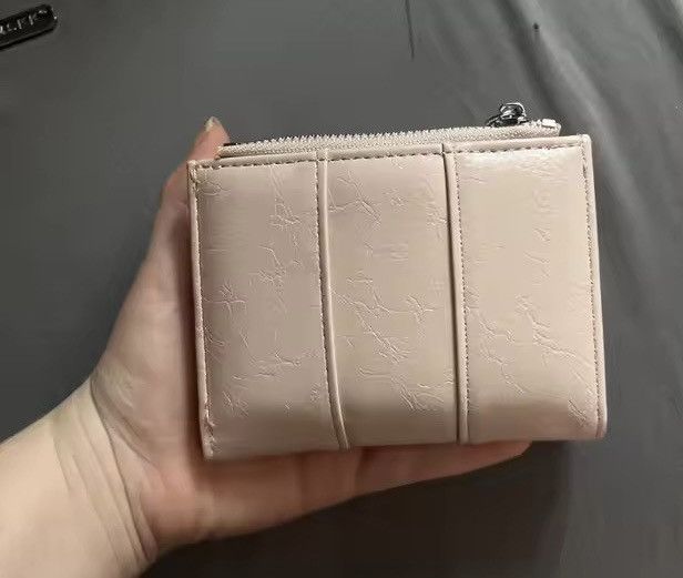 Japanese Brand Ultra Thin Style Bow Zipper Wallet Card Holder Size ONE SIZE - 7 Thumbnail