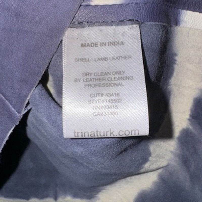 Trina Turk NWT Trina Turk Memphis Tie Dye Lamb Leather Box Top S Size S / US 4 / IT 40 - 4 Thumbnail