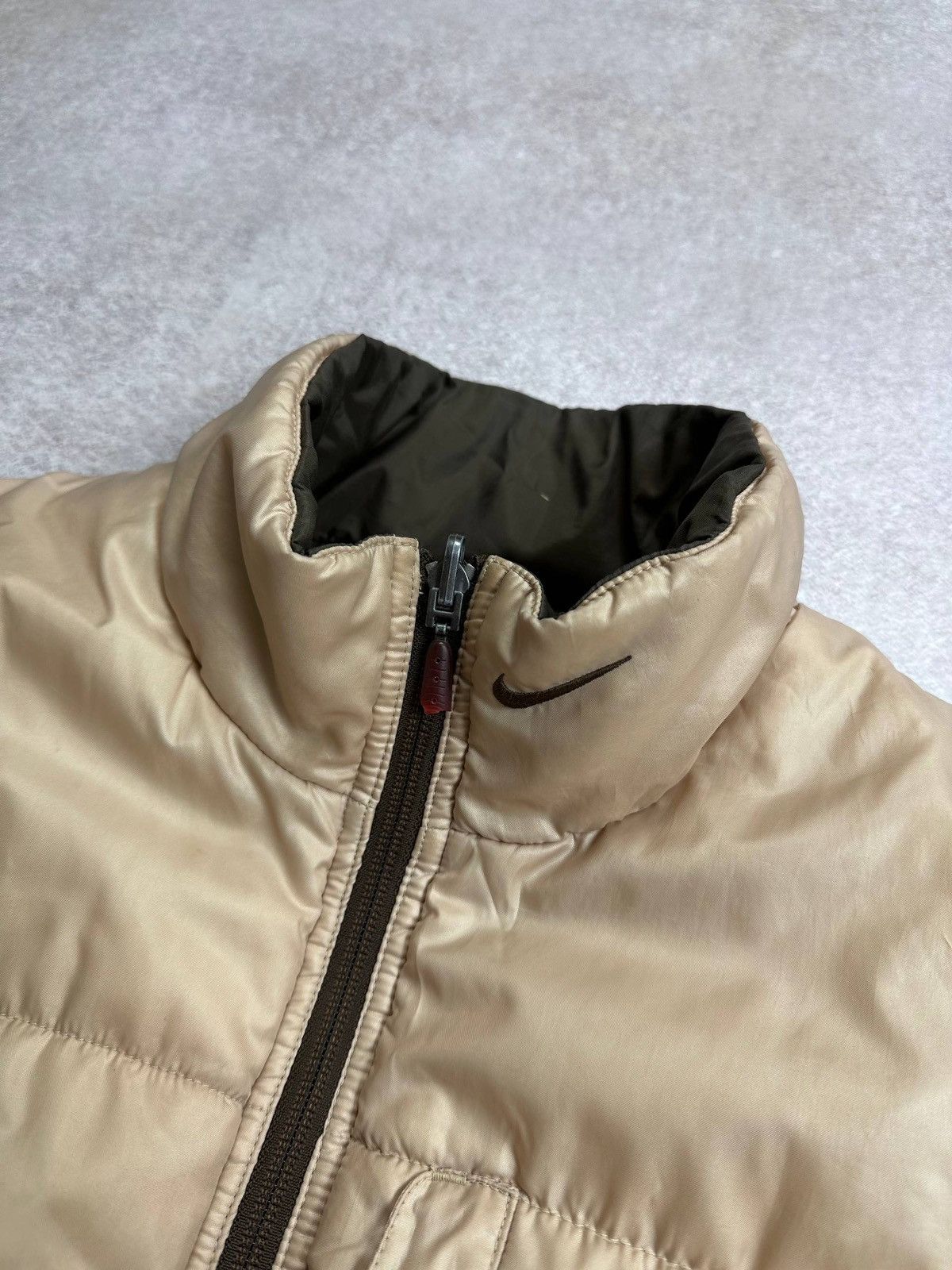 Nike Vintage Nike Swoosh Reversible Puffer Jacket S Y2K Size US S / EU 44-46 / 1 - 8 Thumbnail