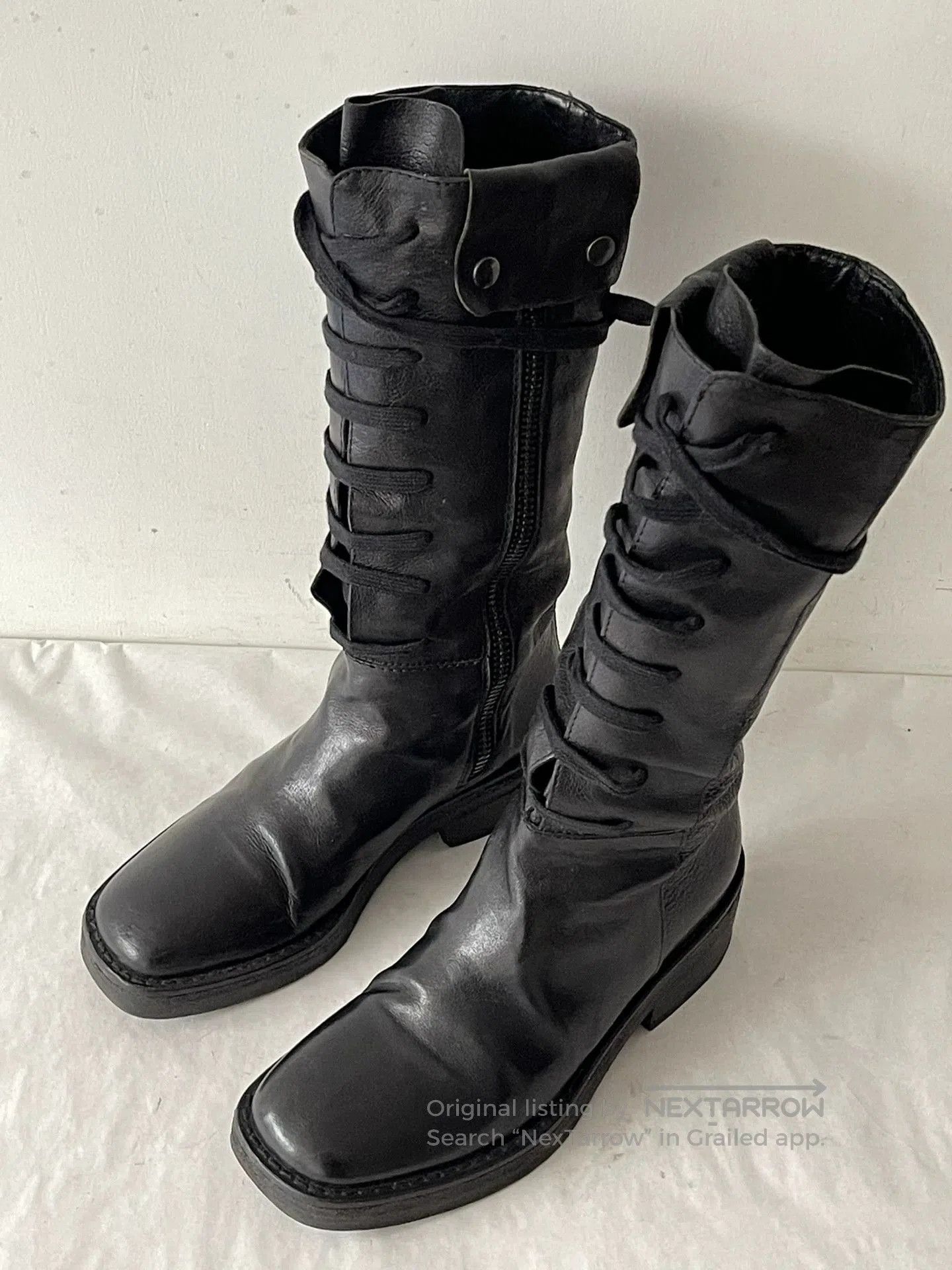 Ann Demeulemeester Ann Demeulemeester Military Style Boots. Size US 4.5 / IT 34.5 - 4 Thumbnail