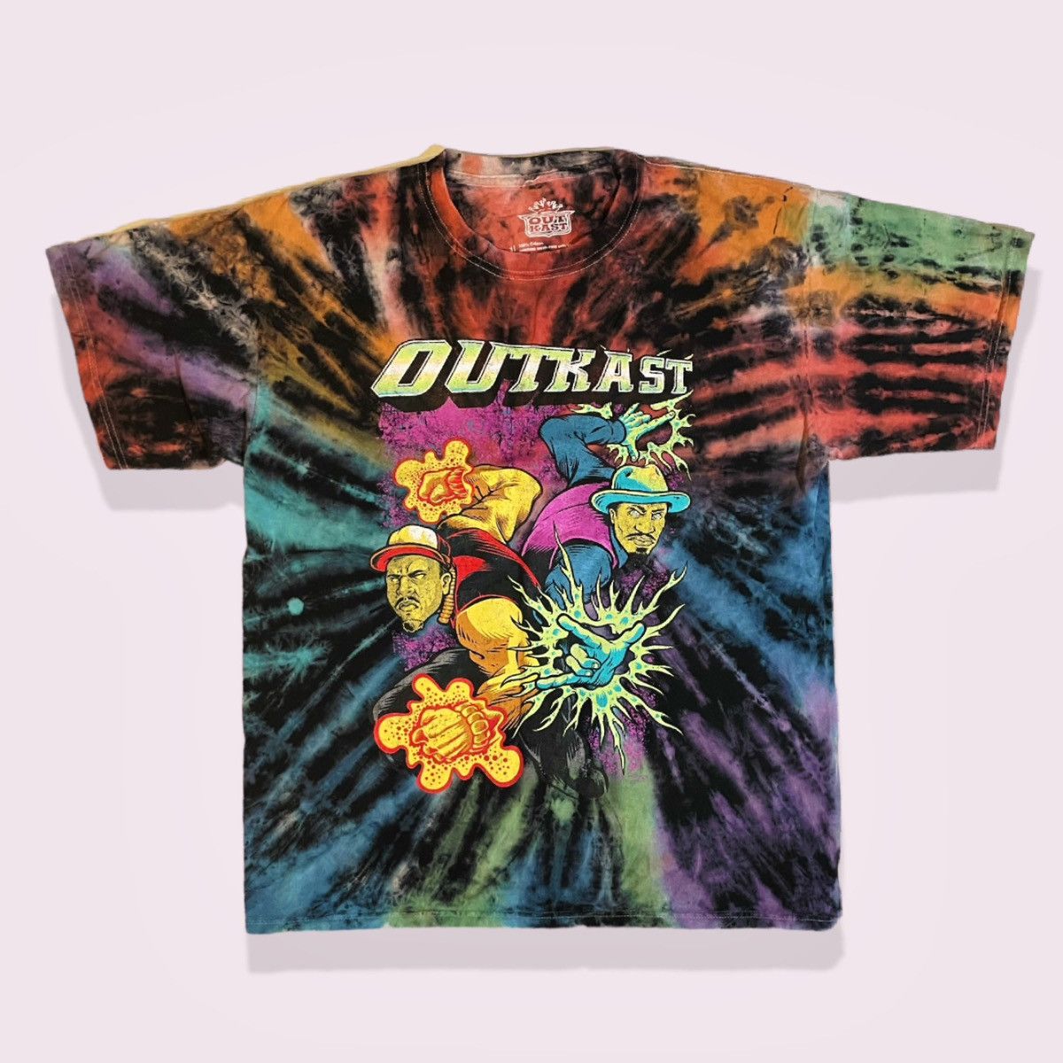 Band Tees × Outkast Tie Dye OutKast Tee Size US S / EU 44-46 / 1 - 1 Thumbnail
