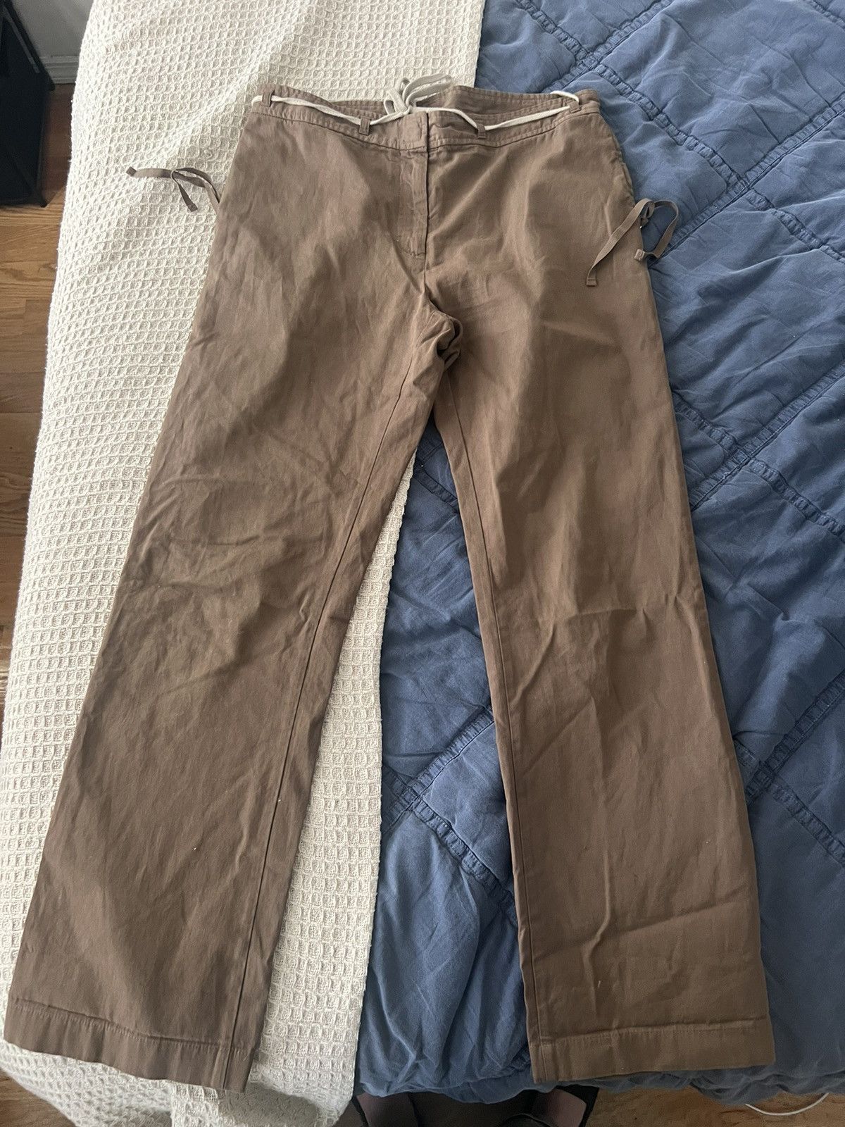 image of Maison Margiela Zip Pocket Pants in Brown, Men's (Size 31)
