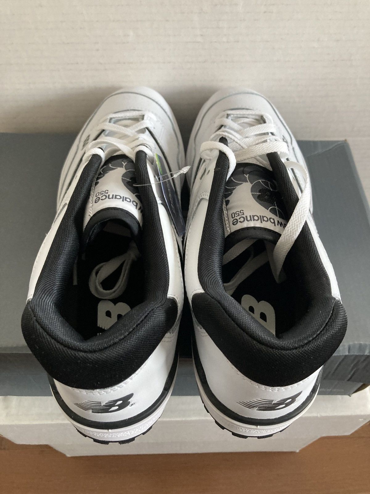 New Balance NEW BALANCE 550 WHITE BLACK BB550HA1 OREO SNEAKER SHOES 2021 Size US 14 / EU 47 - 16 Thumbnail