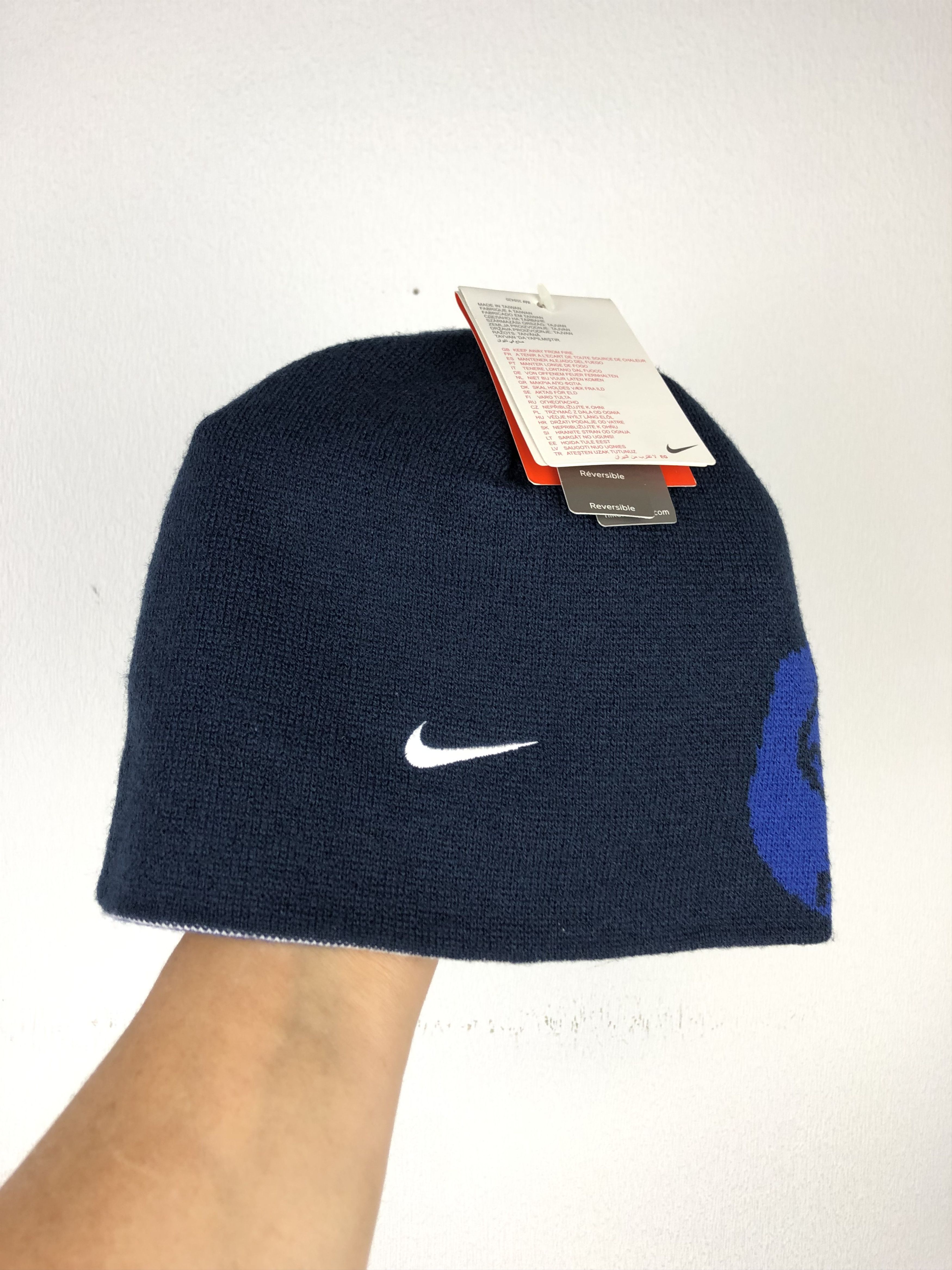 Nike × Vintage Vintage Nike France Rugby Beanie Hat Rare New Double Sided Size ONE SIZE - 2 Thumbnail