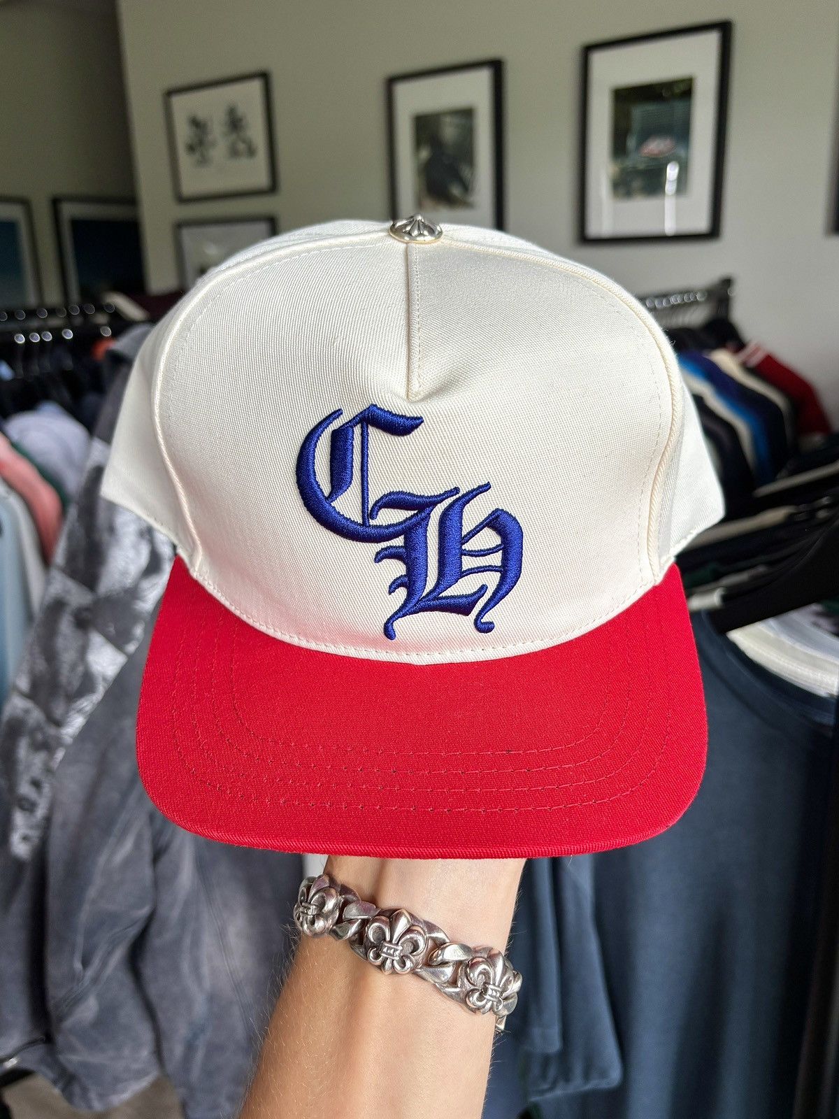 Chrome Hearts CHROME HEARTS | CH EMBROIDERED JULY 4 LOGO CAP HAT Size ONE SIZE - 2 Thumbnail